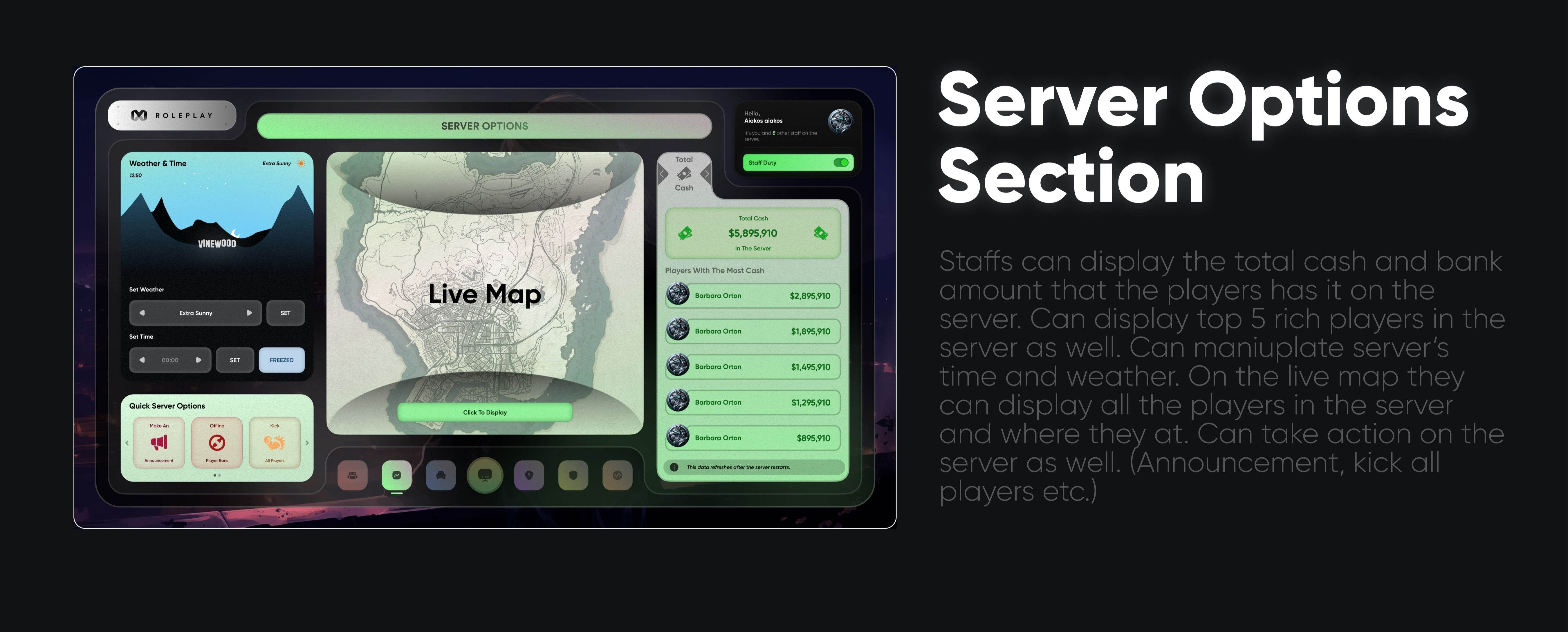 ⚙️ mStaff Remake Open Source – Script Panel Admin FiveM ⚙️ - Legeekshop