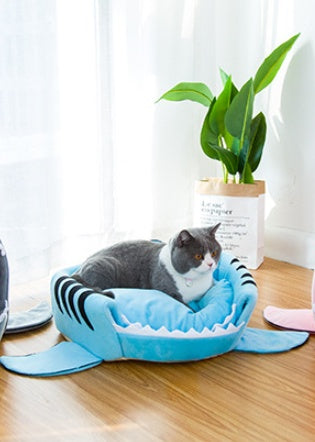 Lit Requin Animaux Chien Chat Niche Douillet Confortable