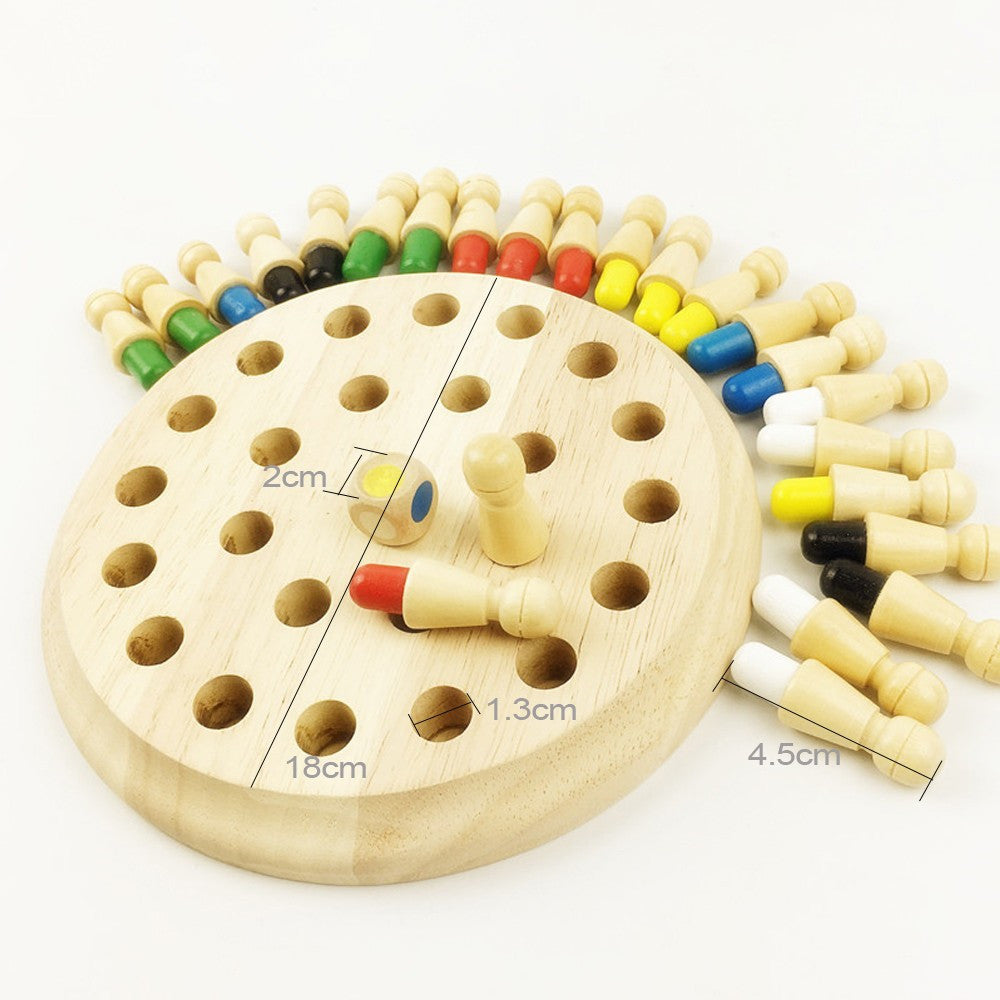 Jeu Mémoire Montessori Bois Bébé Couleurs Cognitif Éducatif