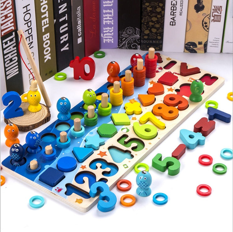 Puzzle 3D Alphabet Chiffres Bébé Éducatif Géométrique Coloré
