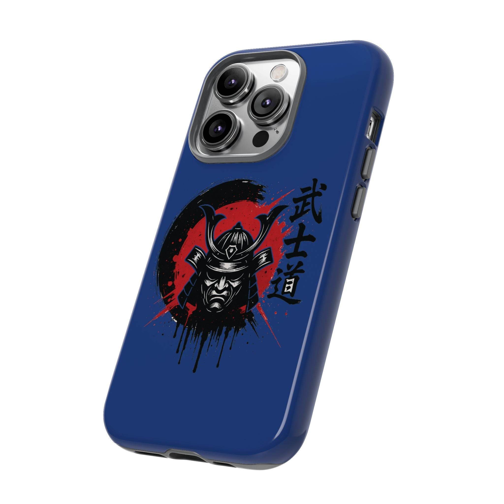 📱 samurai phone case Bleue foncé – coque renforcée iPhone 📱
