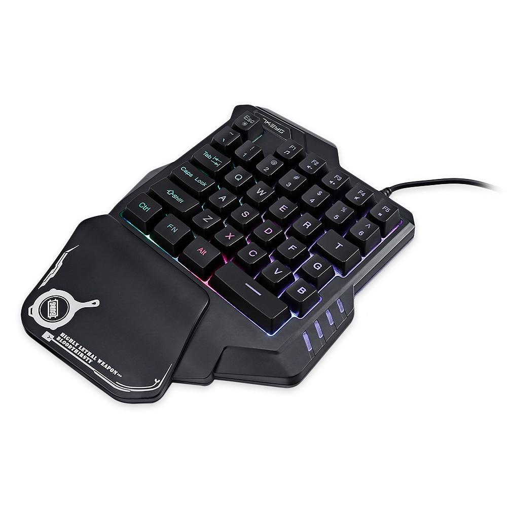 Clavier Gaming Mécanique Une Main RGB Portable Mini