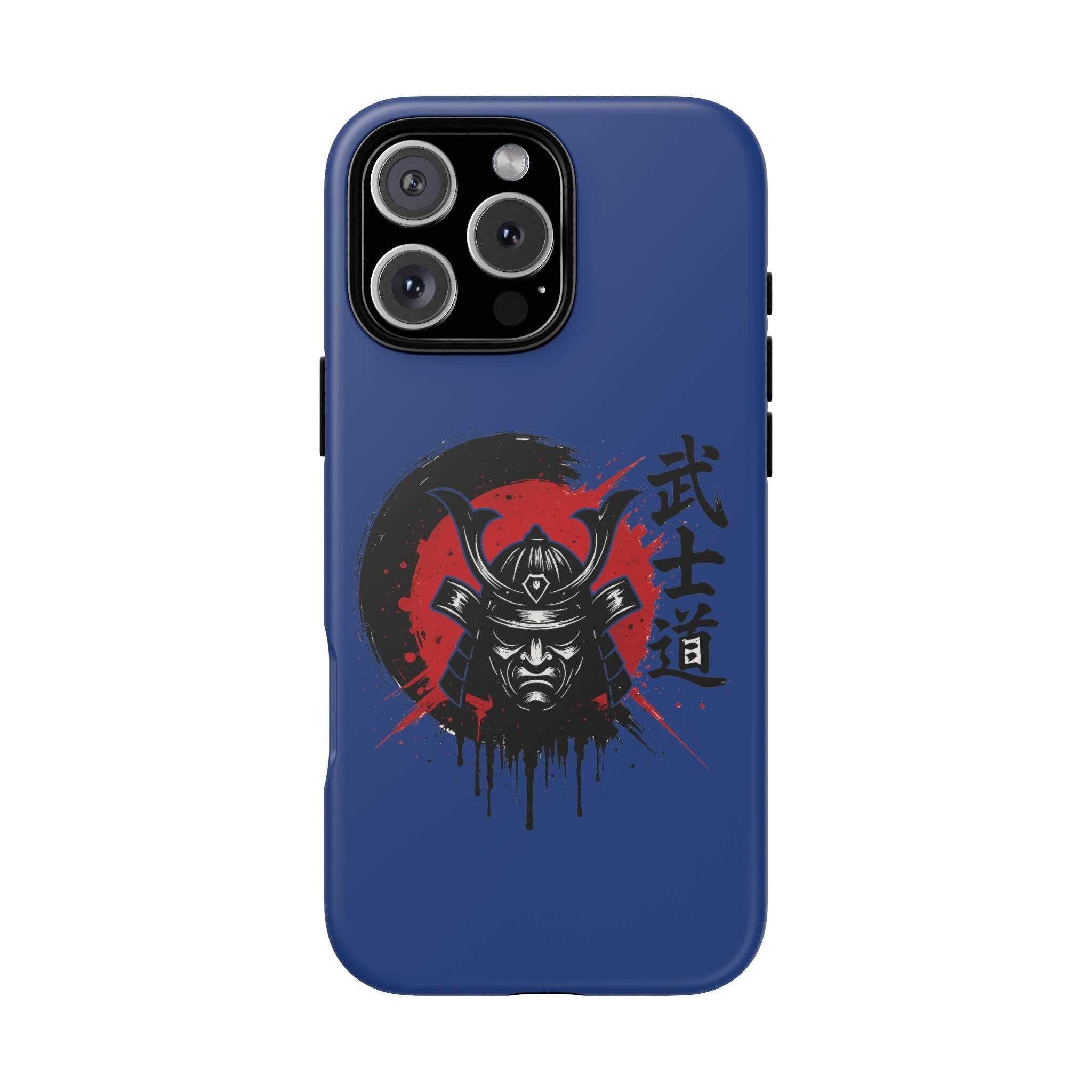 📱 samurai phone case Bleue foncé – coque renforcée iPhone 📱
