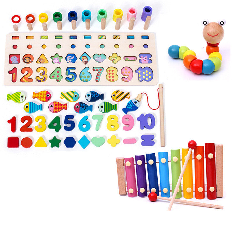 Puzzle 3D Alphabet Chiffres Bébé Éducatif Géométrique Coloré