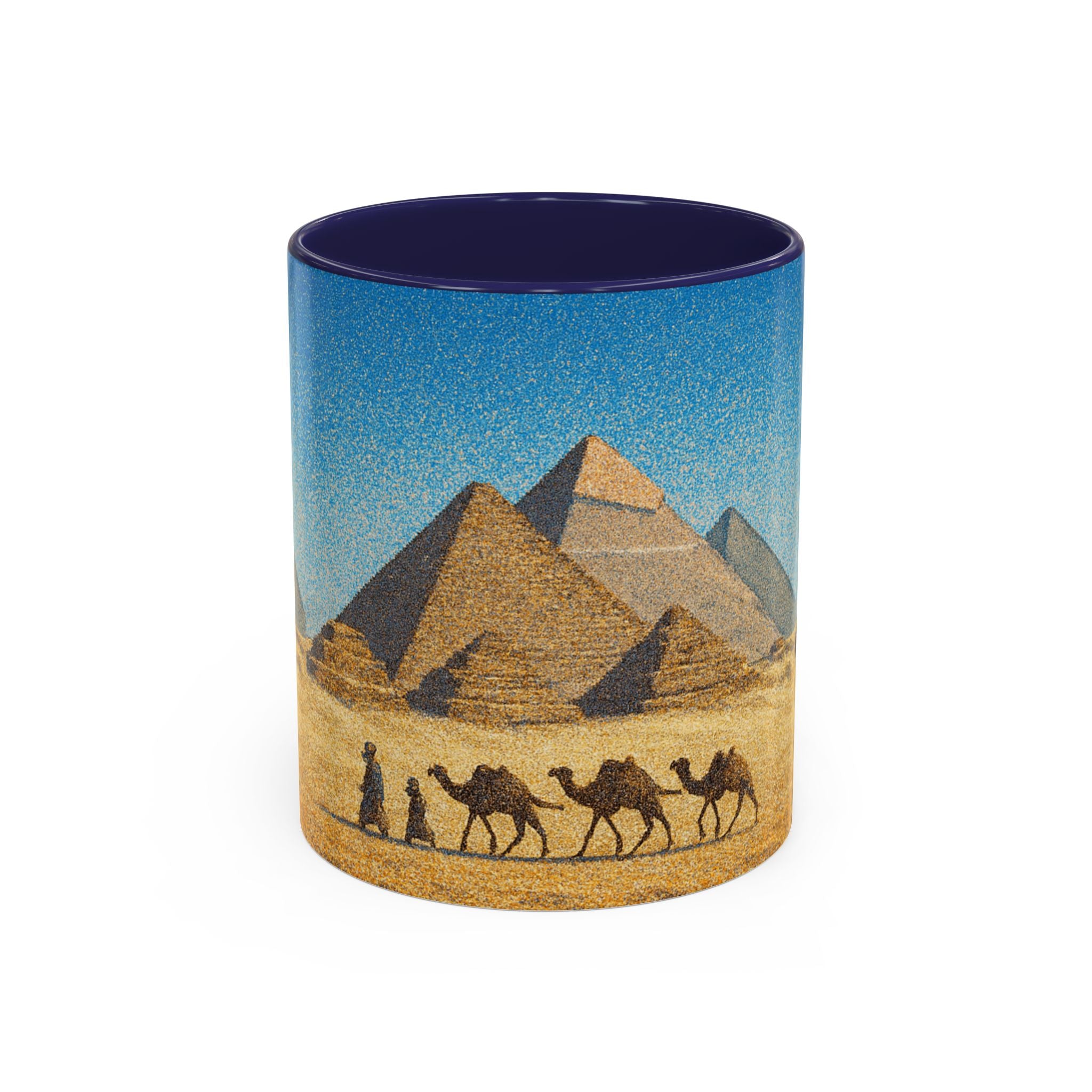 Egyptian Pyramids Camel Caravan Accent Coffee Mug