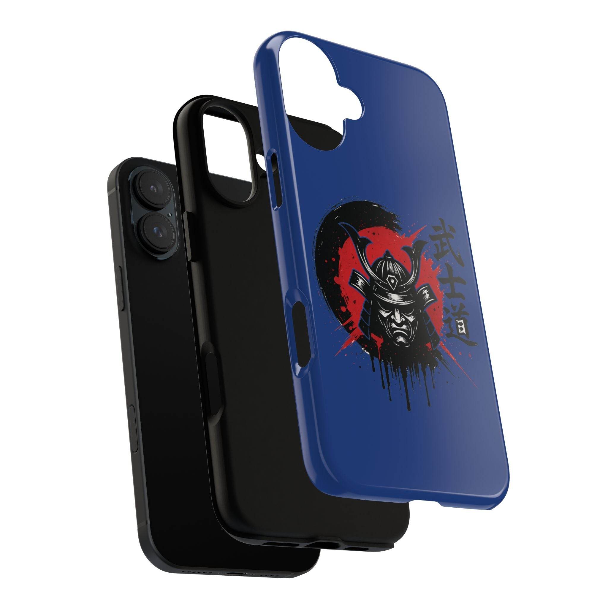 📱 samurai phone case Bleue foncé – coque renforcée iPhone 📱