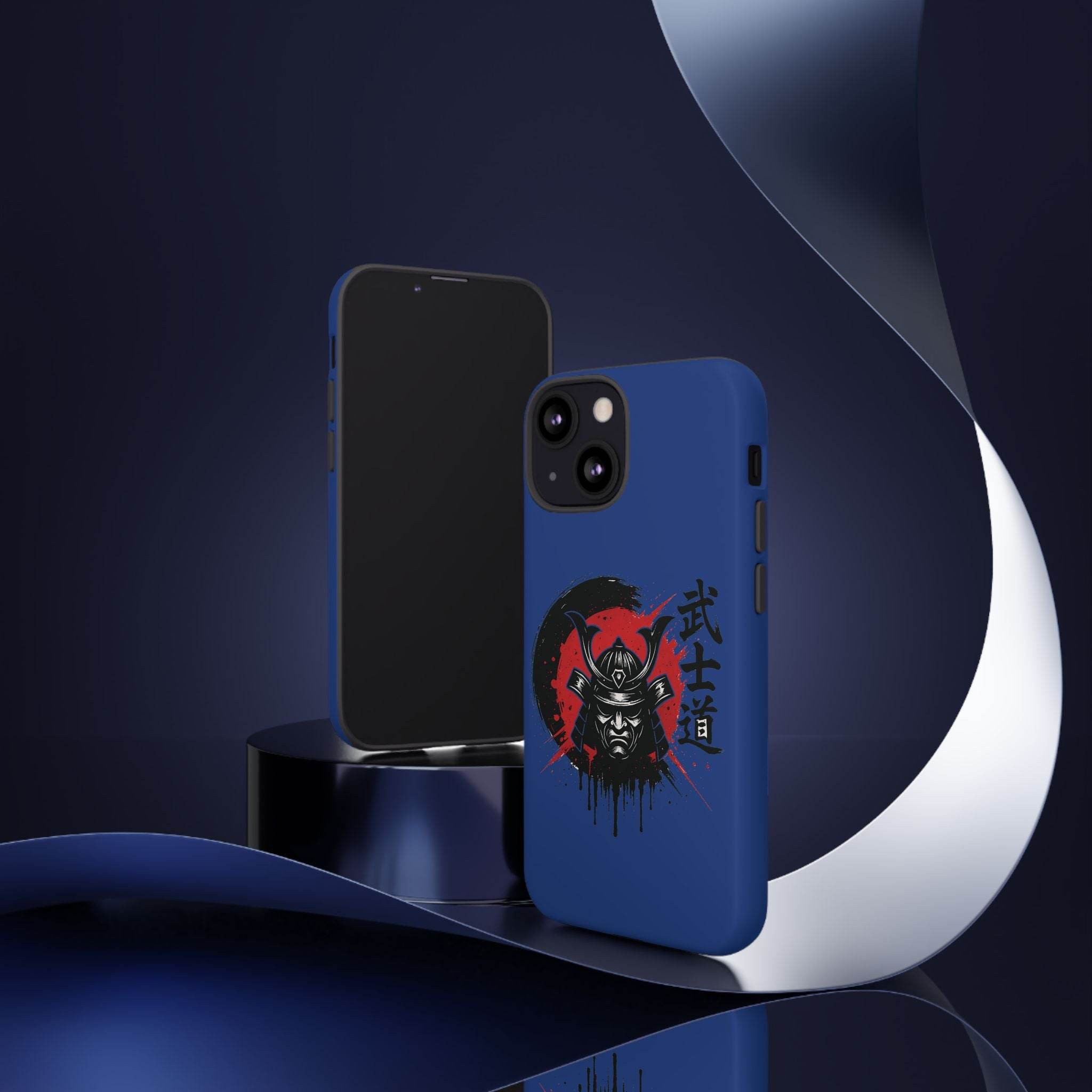 📱 samurai phone case Bleue foncé – coque renforcée iPhone 📱