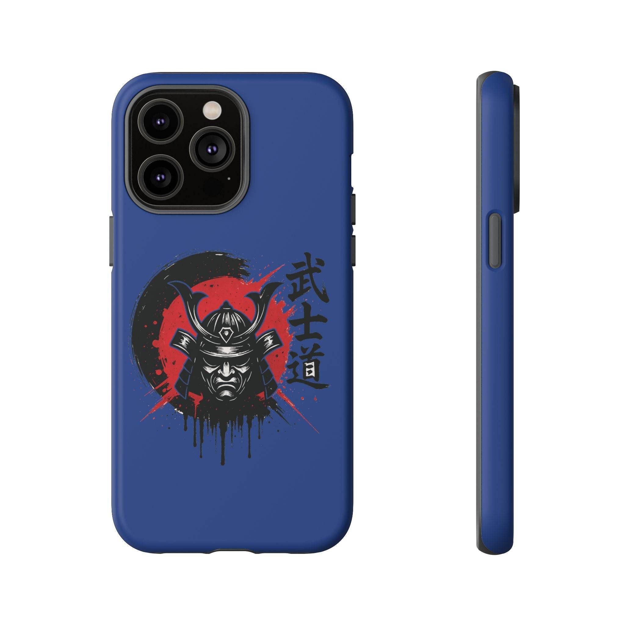 📱 samurai phone case Bleue foncé – coque renforcée iPhone 📱 - Legeekshop