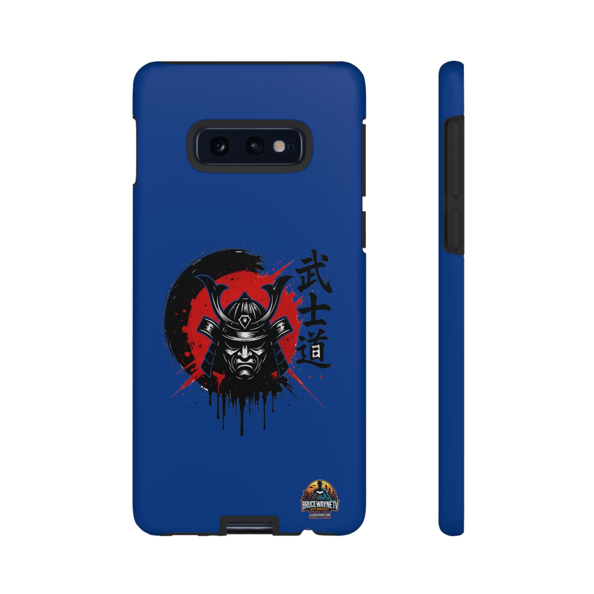 📱 samurai phone case Bleue foncé – coque renforcée Pixel & Galaxy 📱