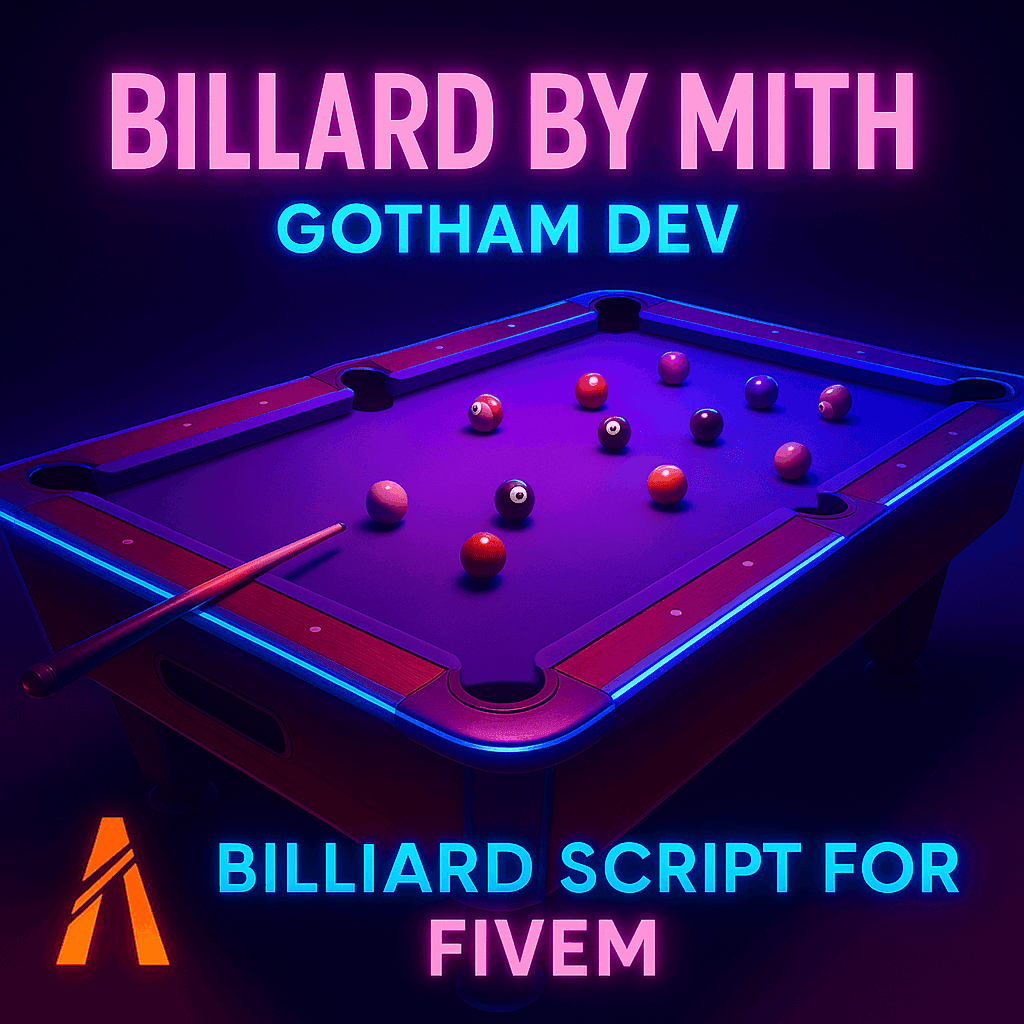 🎱 BILLARD By Myth – GothamDEV (Script FiveM) 🎱 - Legeekshop