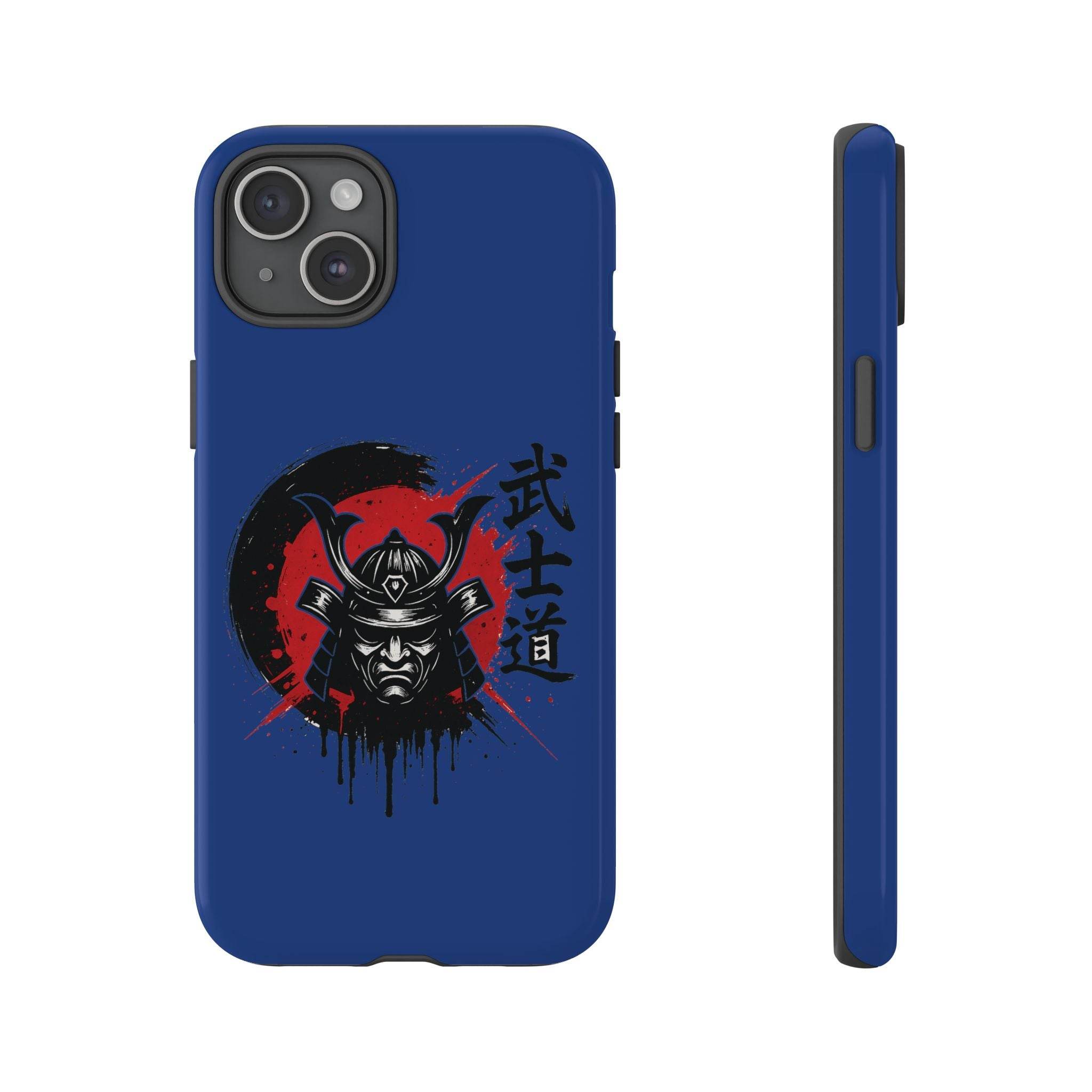 📱 samurai phone case Bleue foncé – coque renforcée iPhone 📱 - Legeekshop