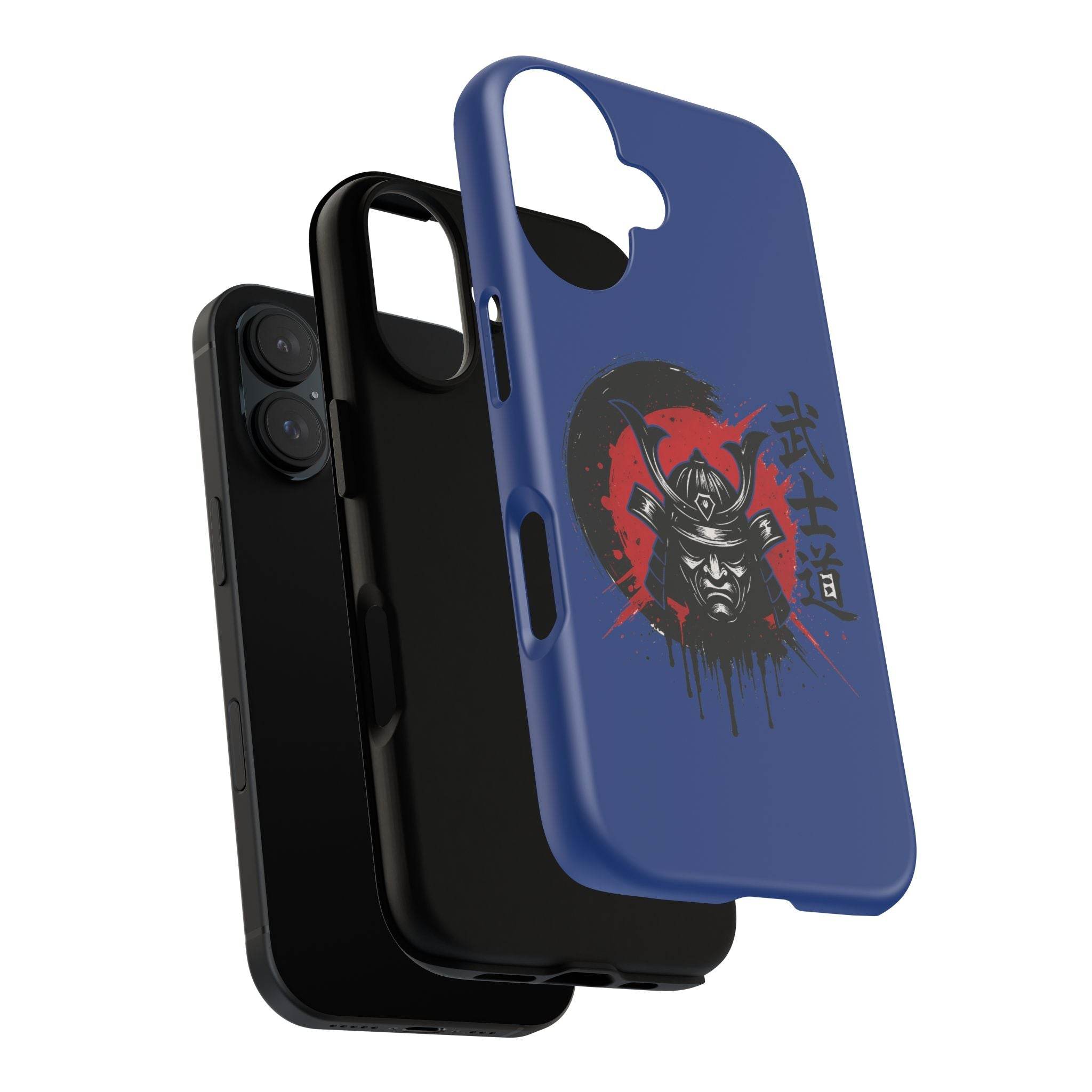 📱 samurai phone case Bleue foncé – coque renforcée iPhone 📱