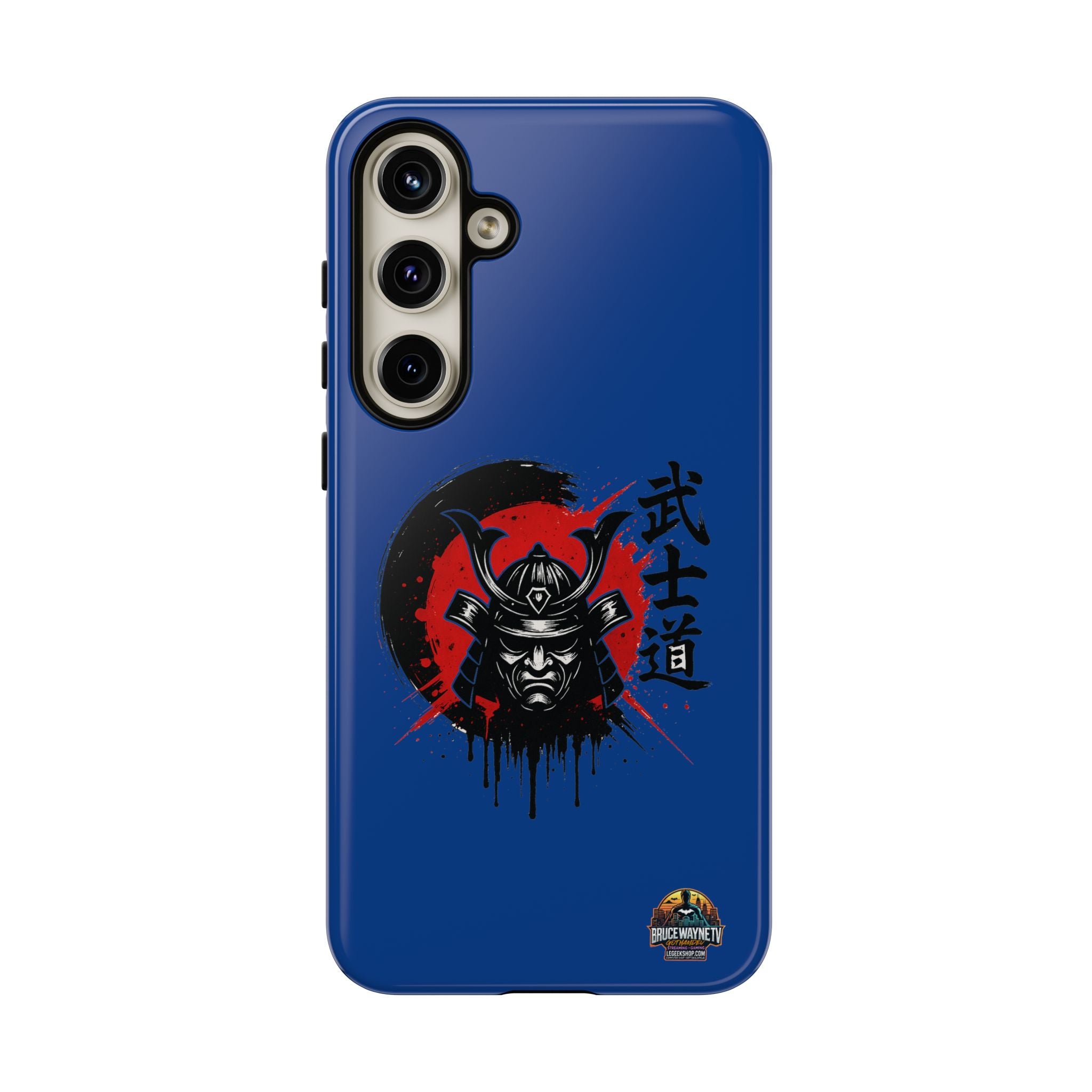 📱 samurai phone case Bleue foncé – coque renforcée Pixel & Galaxy 📱
