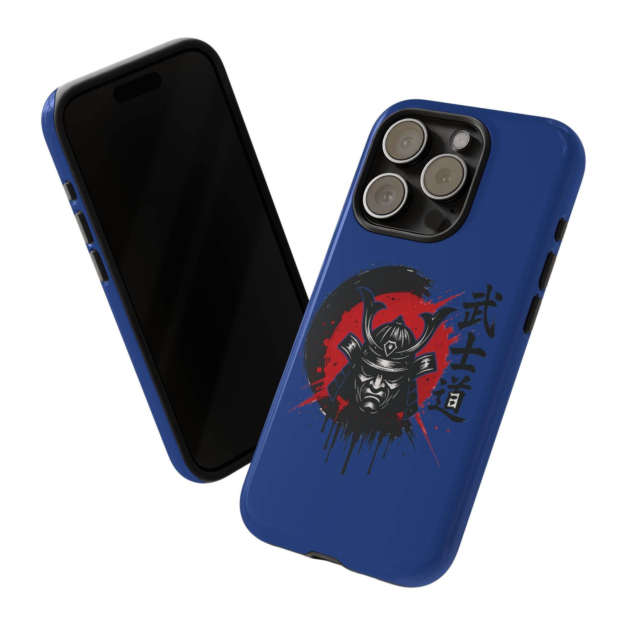 📱 samurai phone case Bleue foncé – coque renforcée iPhone 📱