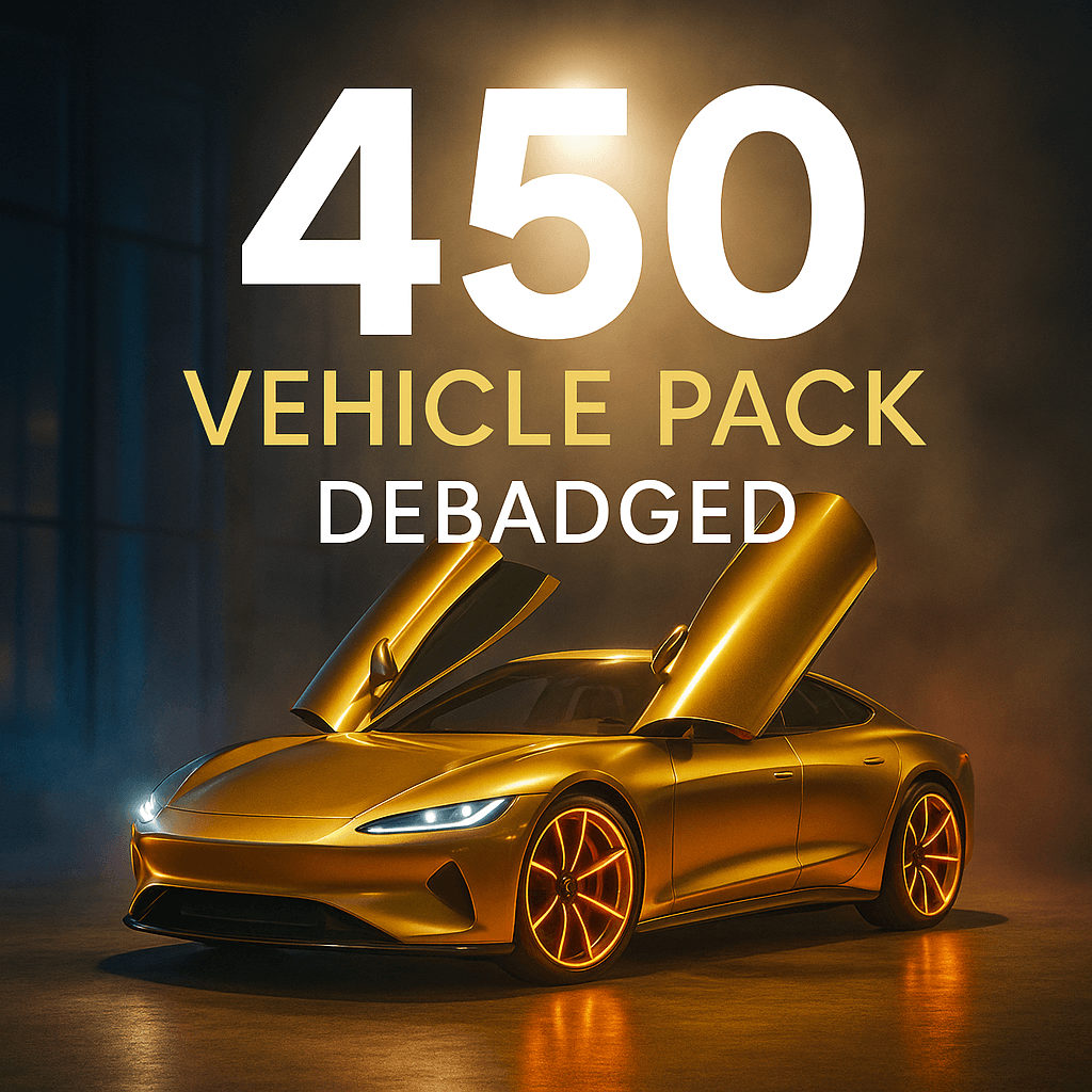 GothamDev - Debadged Vehicle Pack | 450+ CARS for FiveM - Legeekshop