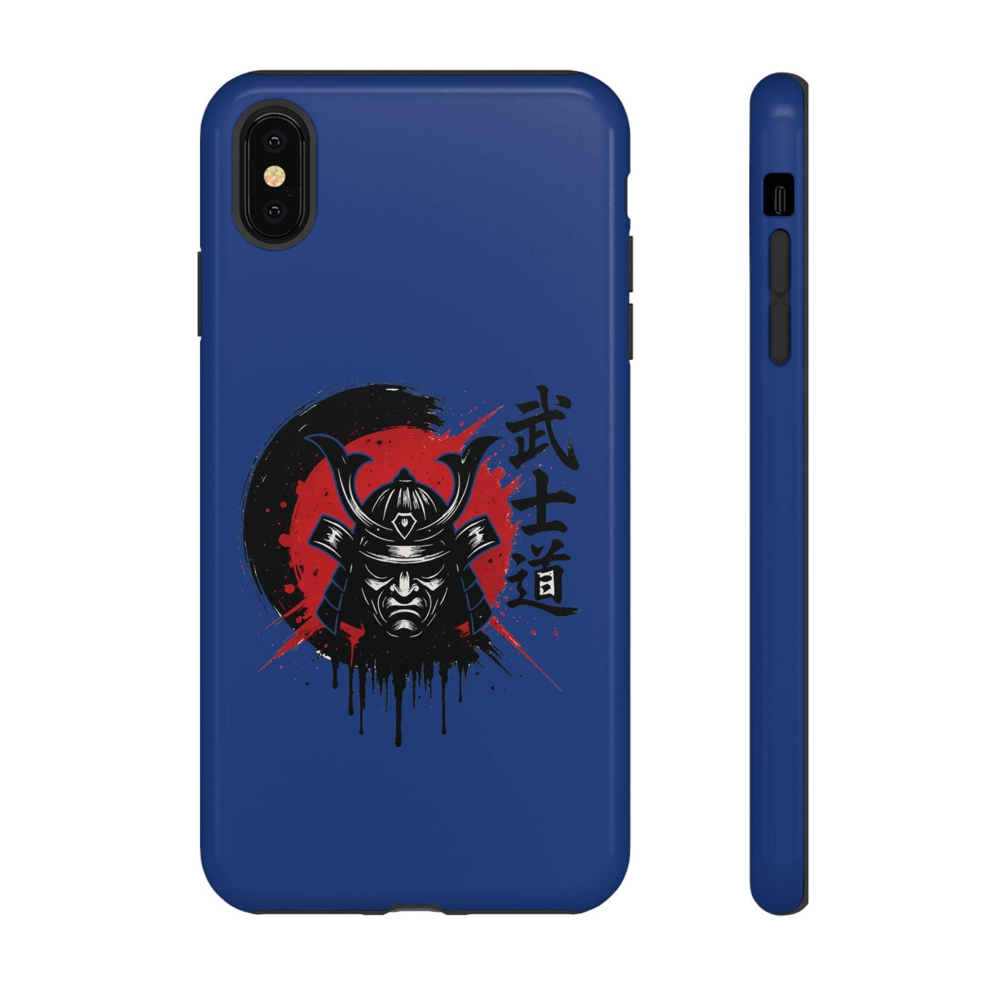 📱 samurai phone case Bleue foncé – coque renforcée iPhone 📱 - Legeekshop