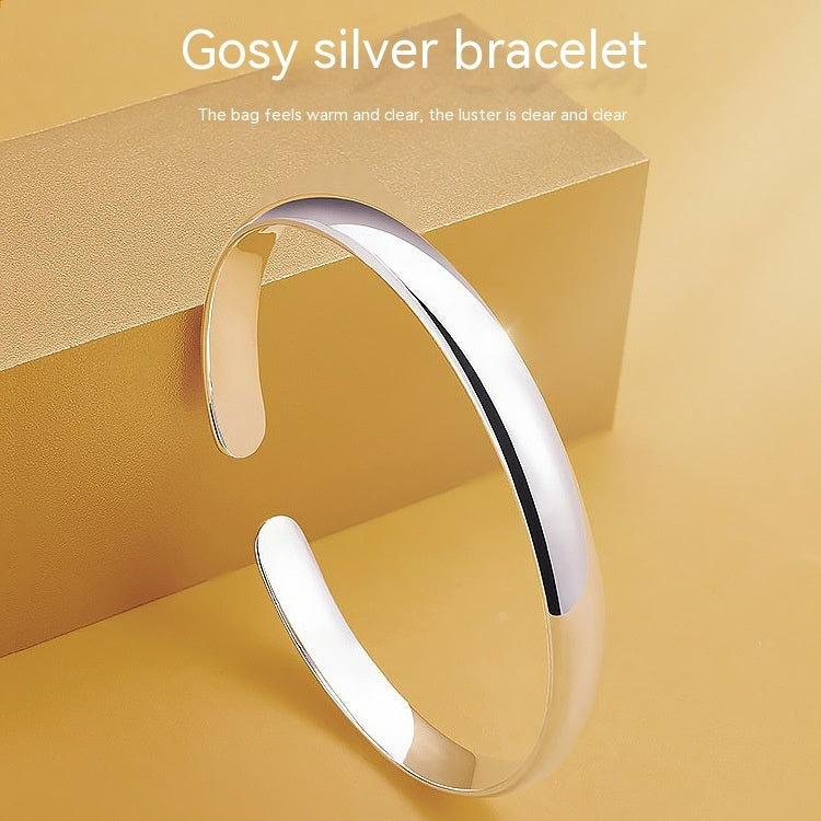 Bracelet Argent 999 Sutra Cœur Brillant Cuivre Plaqué