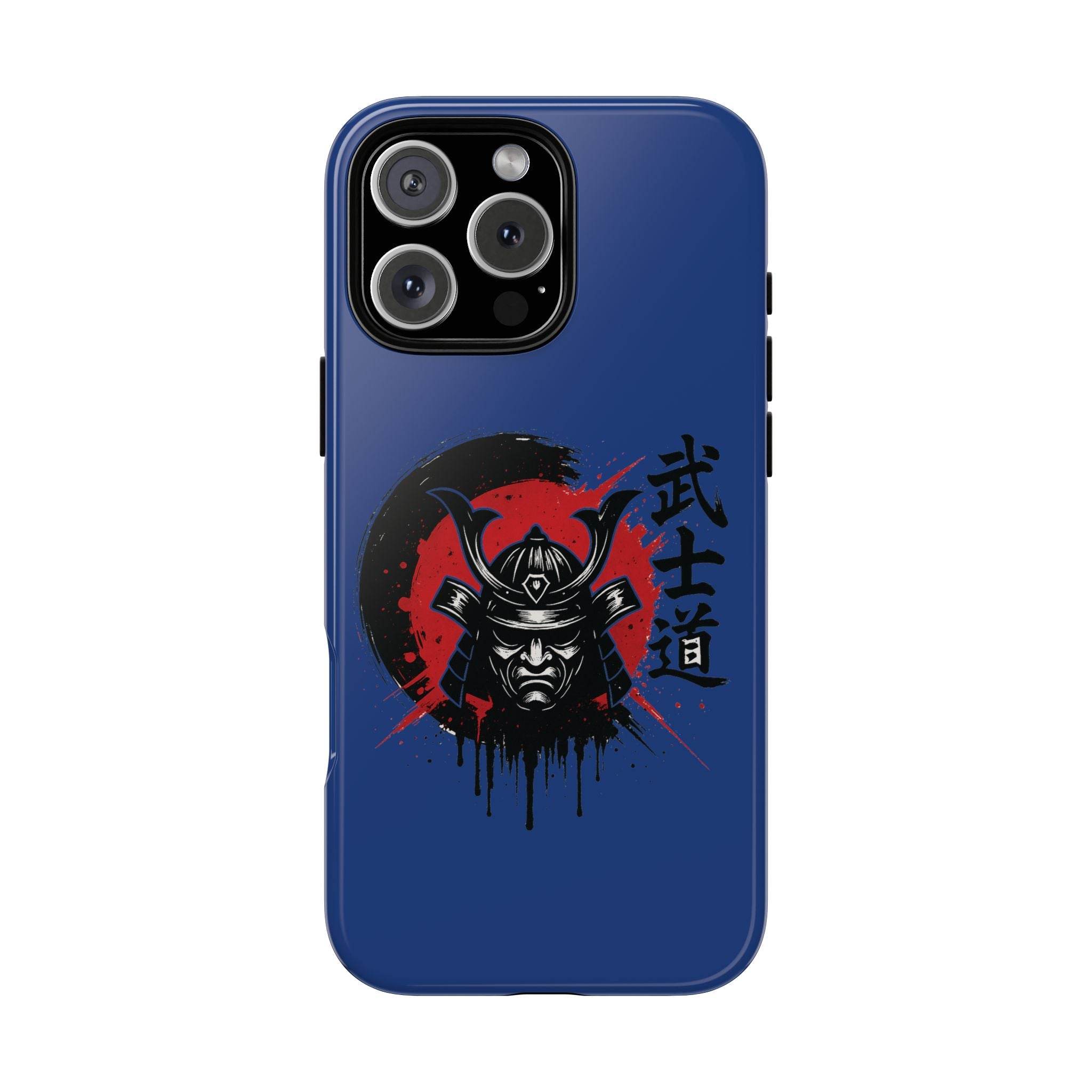 📱 samurai phone case Bleue foncé – coque renforcée iPhone 📱