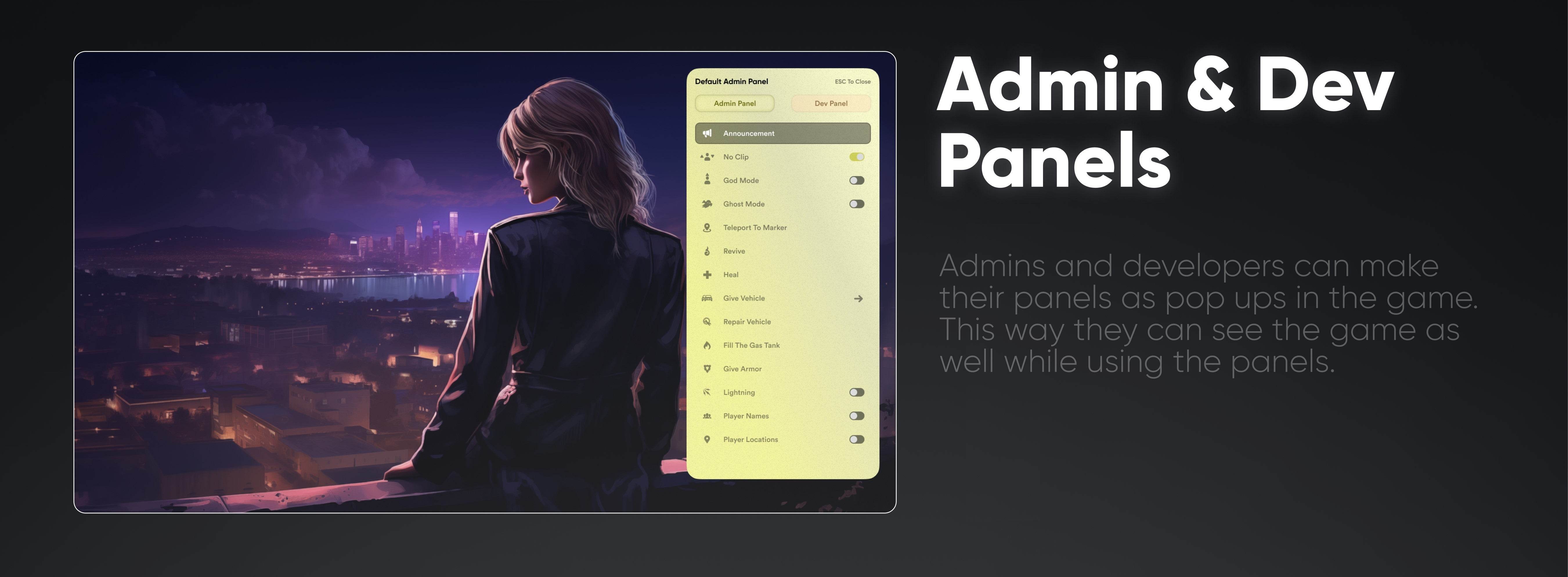 ⚙️ mStaff Remake Open Source – Script Panel Admin FiveM ⚙️ - Legeekshop