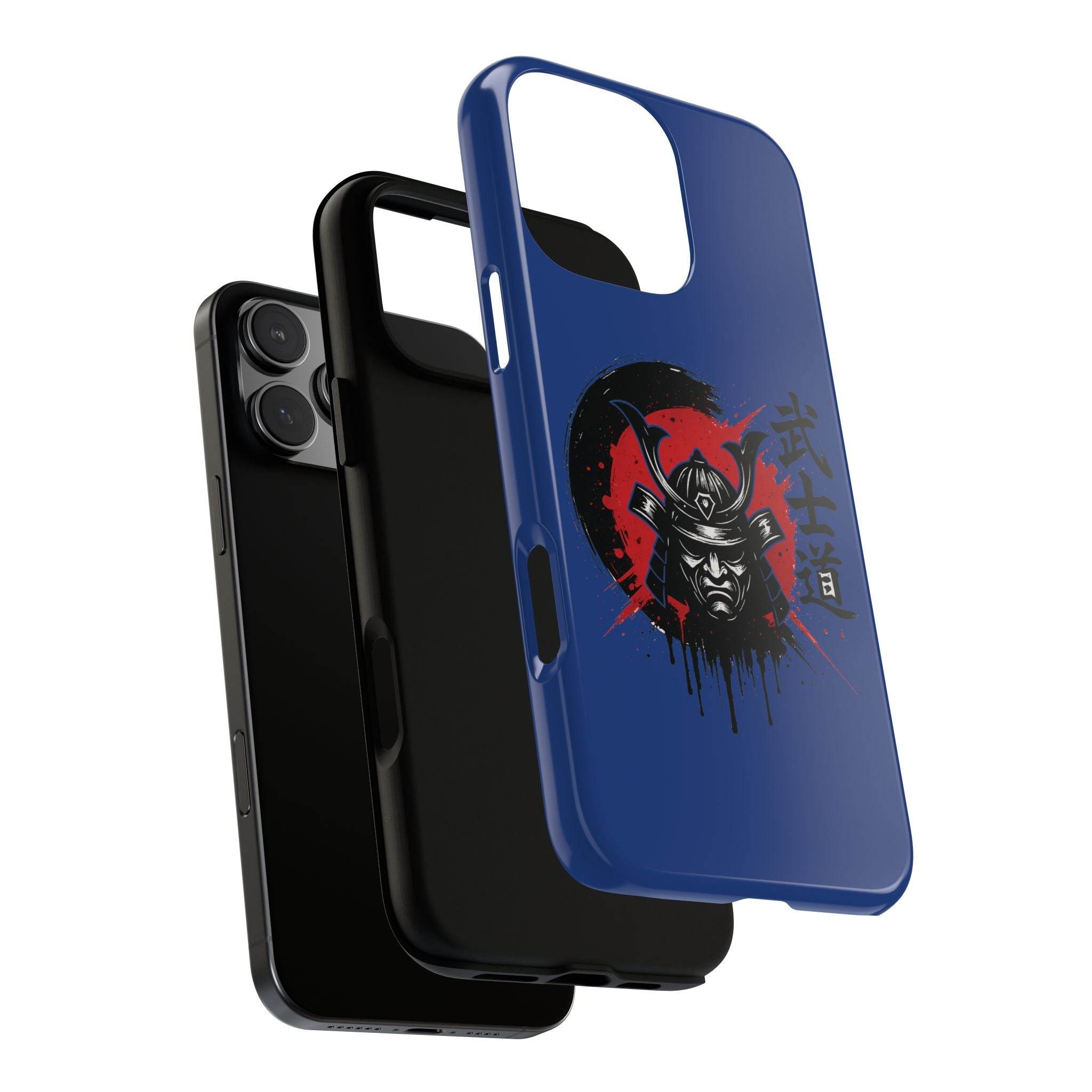 📱 samurai phone case Bleue foncé – coque renforcée iPhone 📱