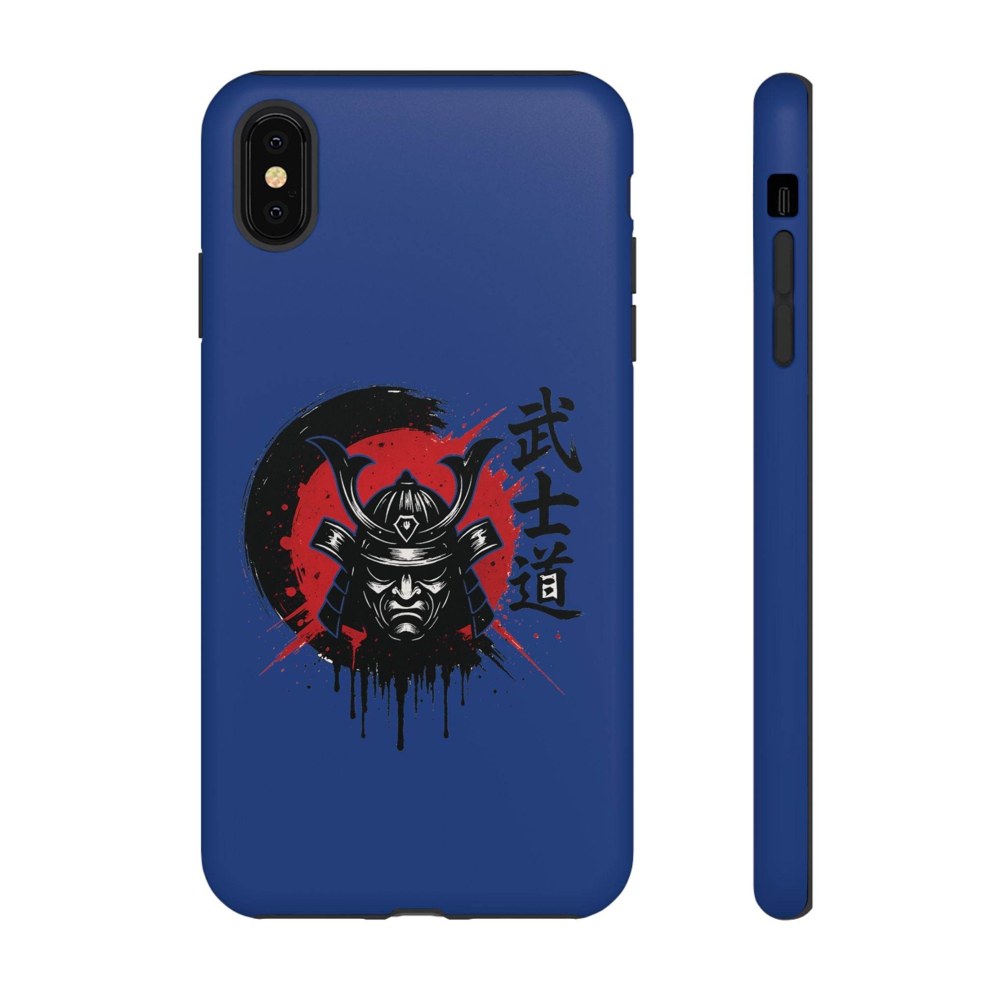 📱 samurai phone case Bleue foncé – coque renforcée iPhone 📱 - Legeekshop