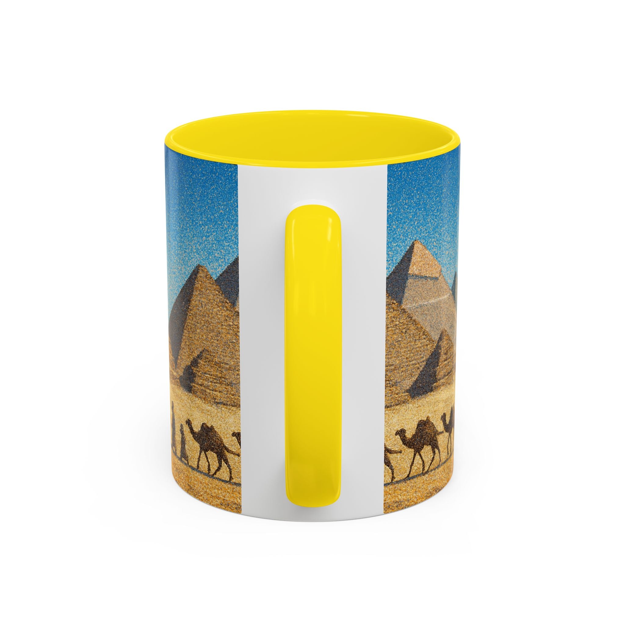 Egyptian Pyramids Camel Caravan Accent Coffee Mug