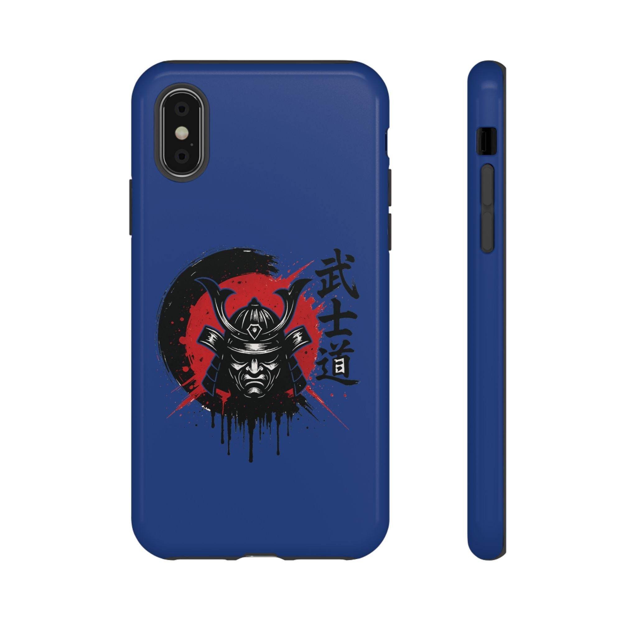 📱 samurai phone case Bleue foncé – coque renforcée iPhone 📱 - Legeekshop
