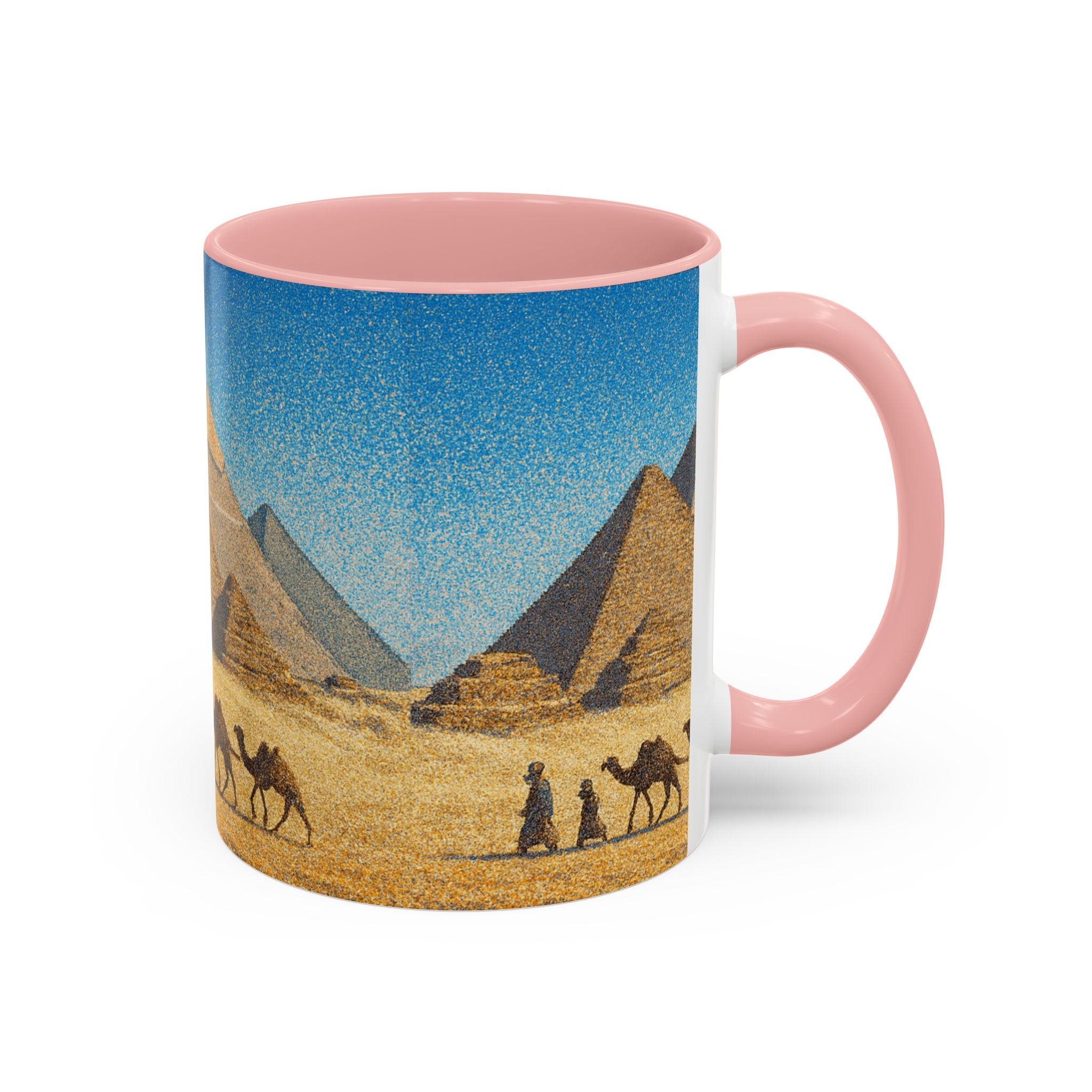 Egyptian Pyramids Camel Caravan Accent Coffee Mug