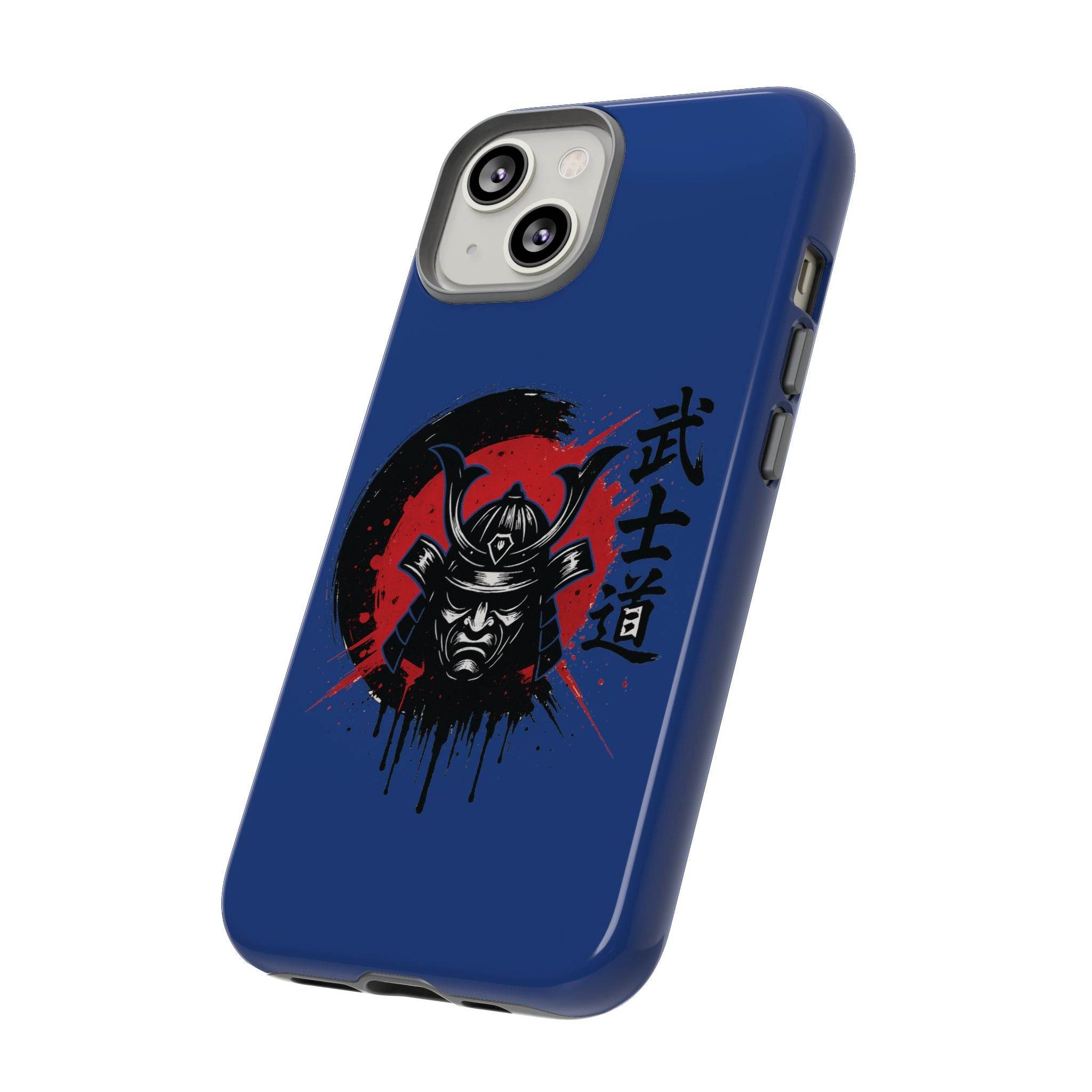 📱 samurai phone case Bleue foncé – coque renforcée iPhone 📱