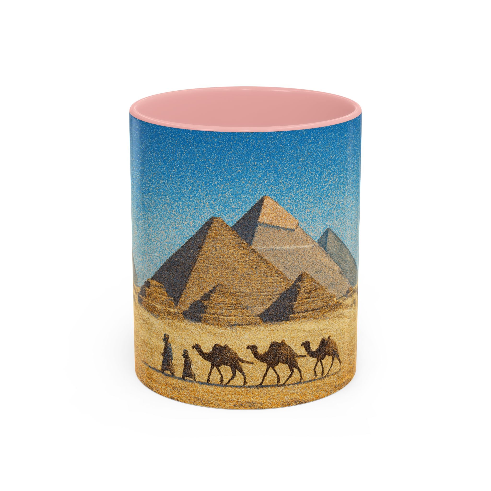 Egyptian Pyramids Camel Caravan Accent Coffee Mug