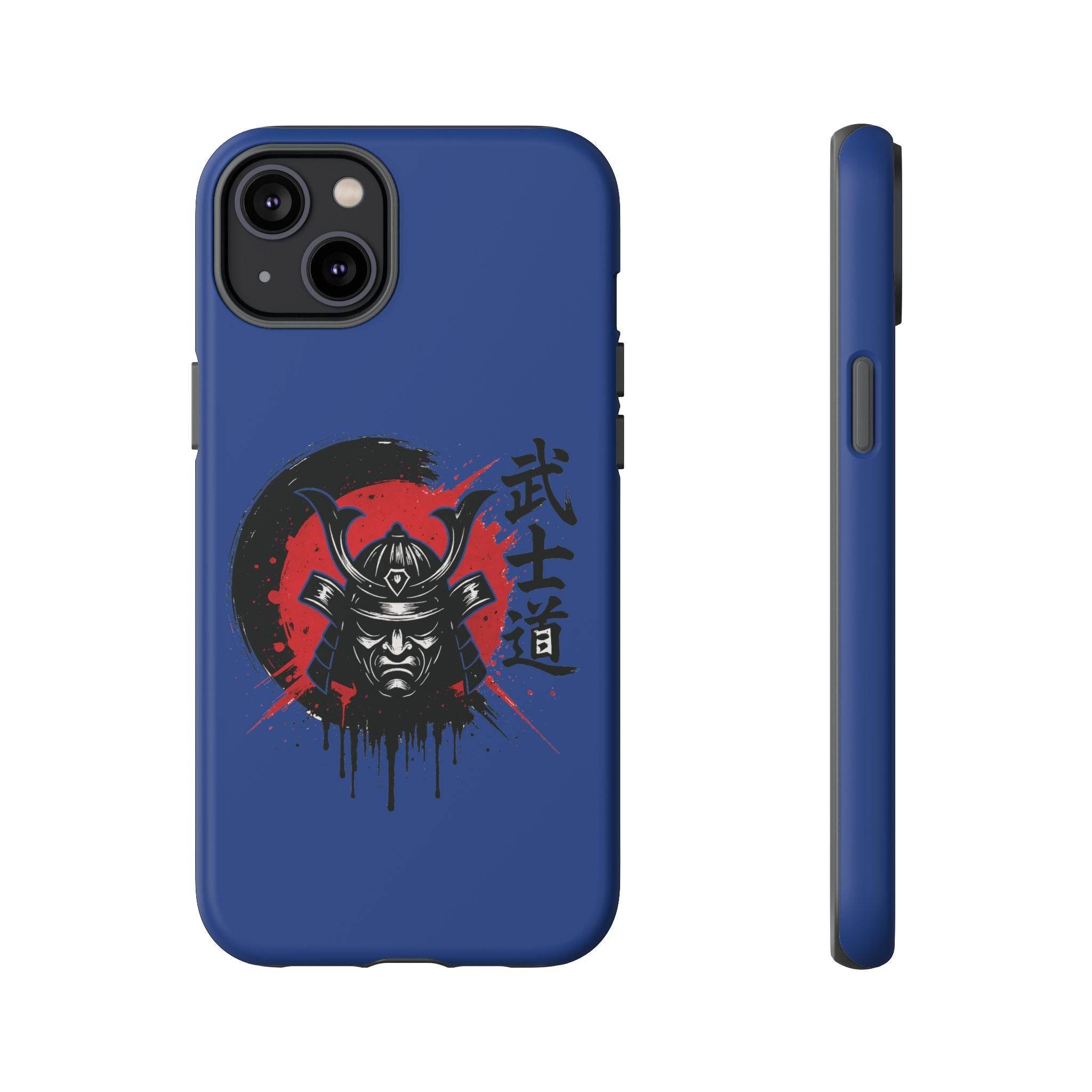 📱 samurai phone case Bleue foncé – coque renforcée iPhone 📱 - Legeekshop