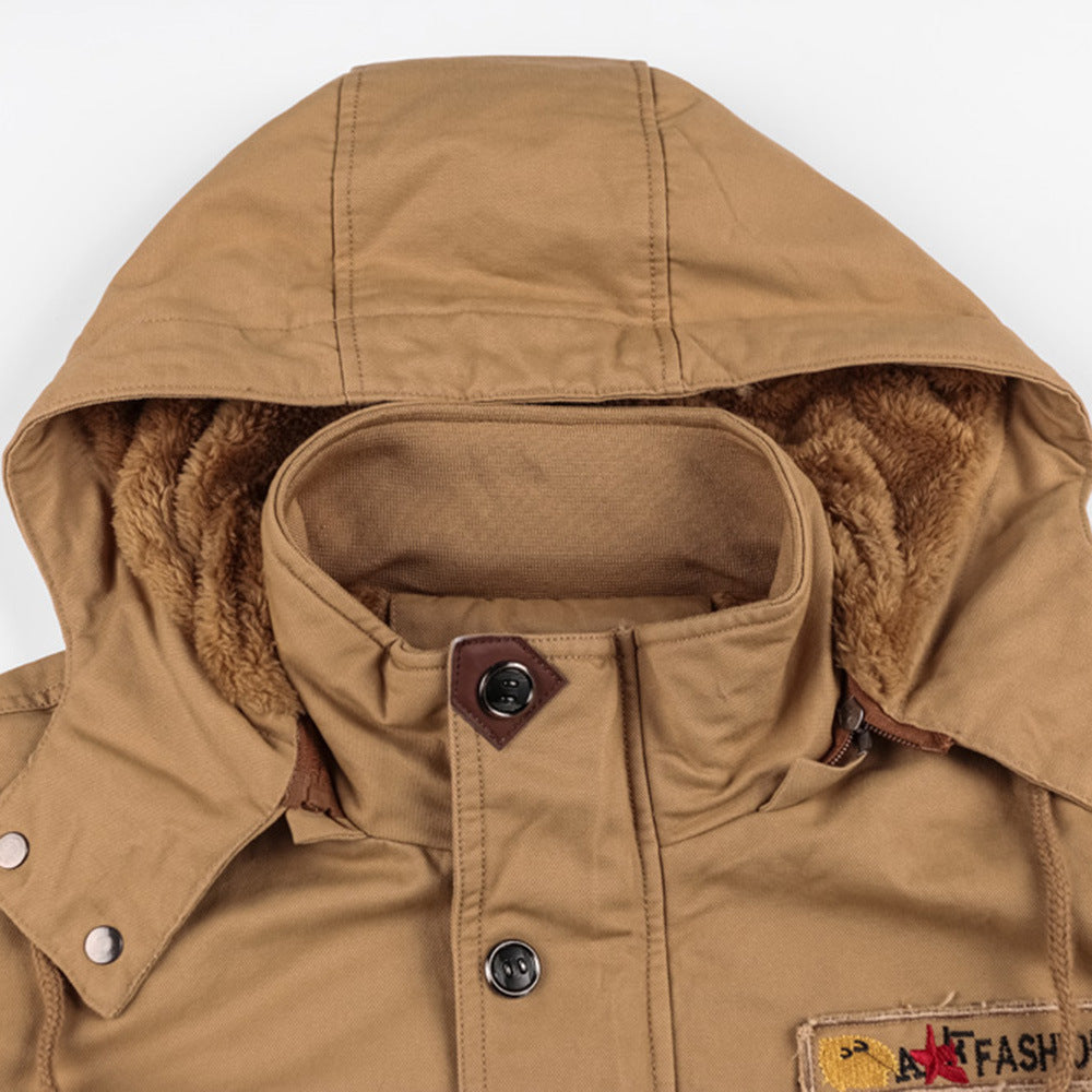 🧥 Veste Cargo Homme Hiver Capuche Détachable Multi-Poches 🧥