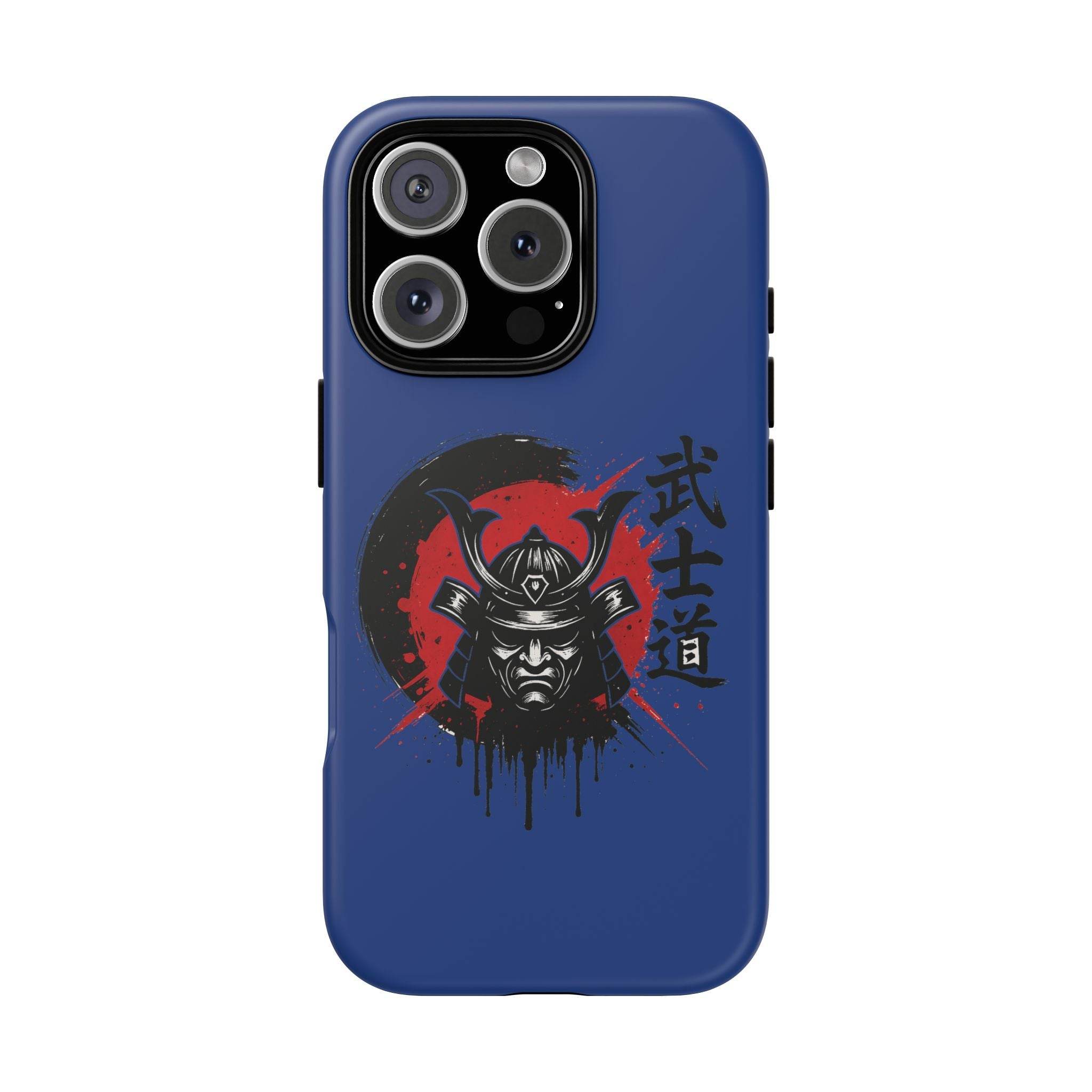 📱 samurai phone case Bleue foncé – coque renforcée iPhone 📱