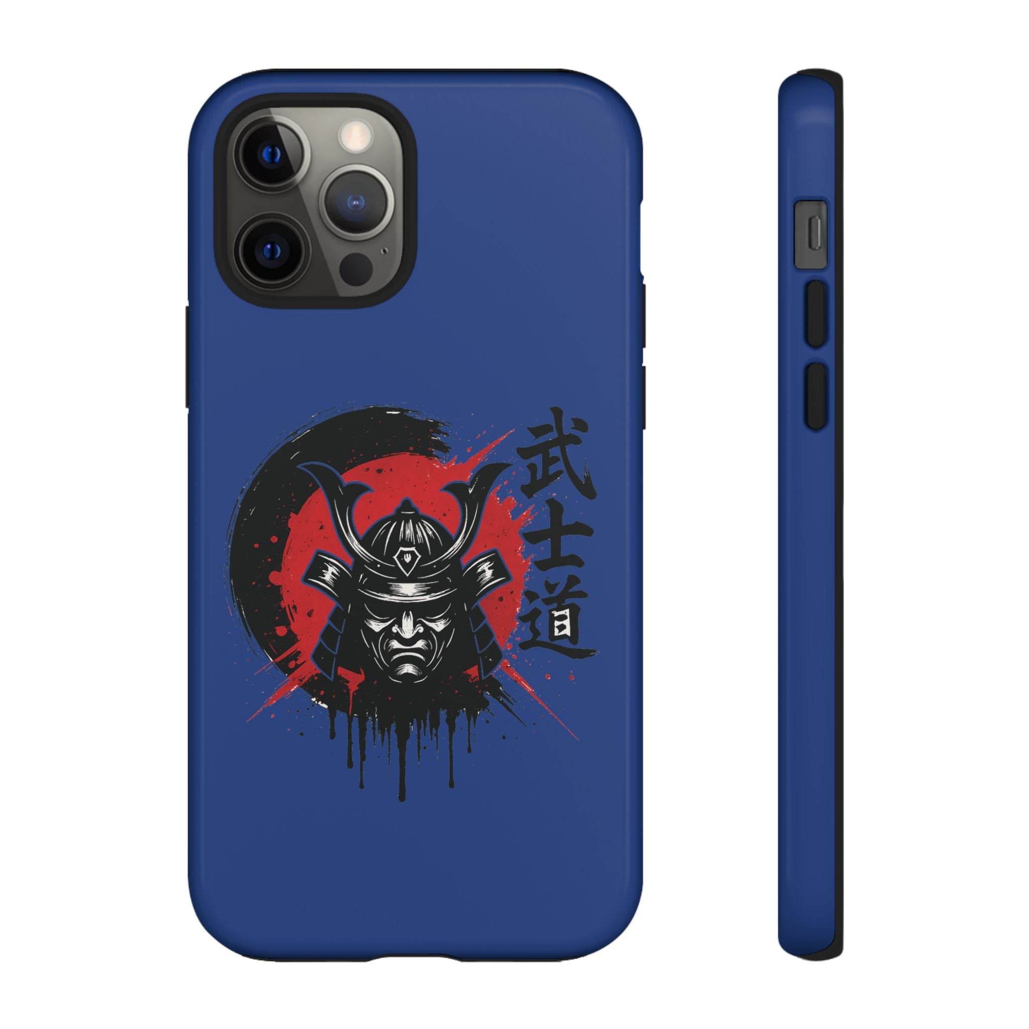 📱 samurai phone case Bleue foncé – coque renforcée iPhone 📱 - Legeekshop