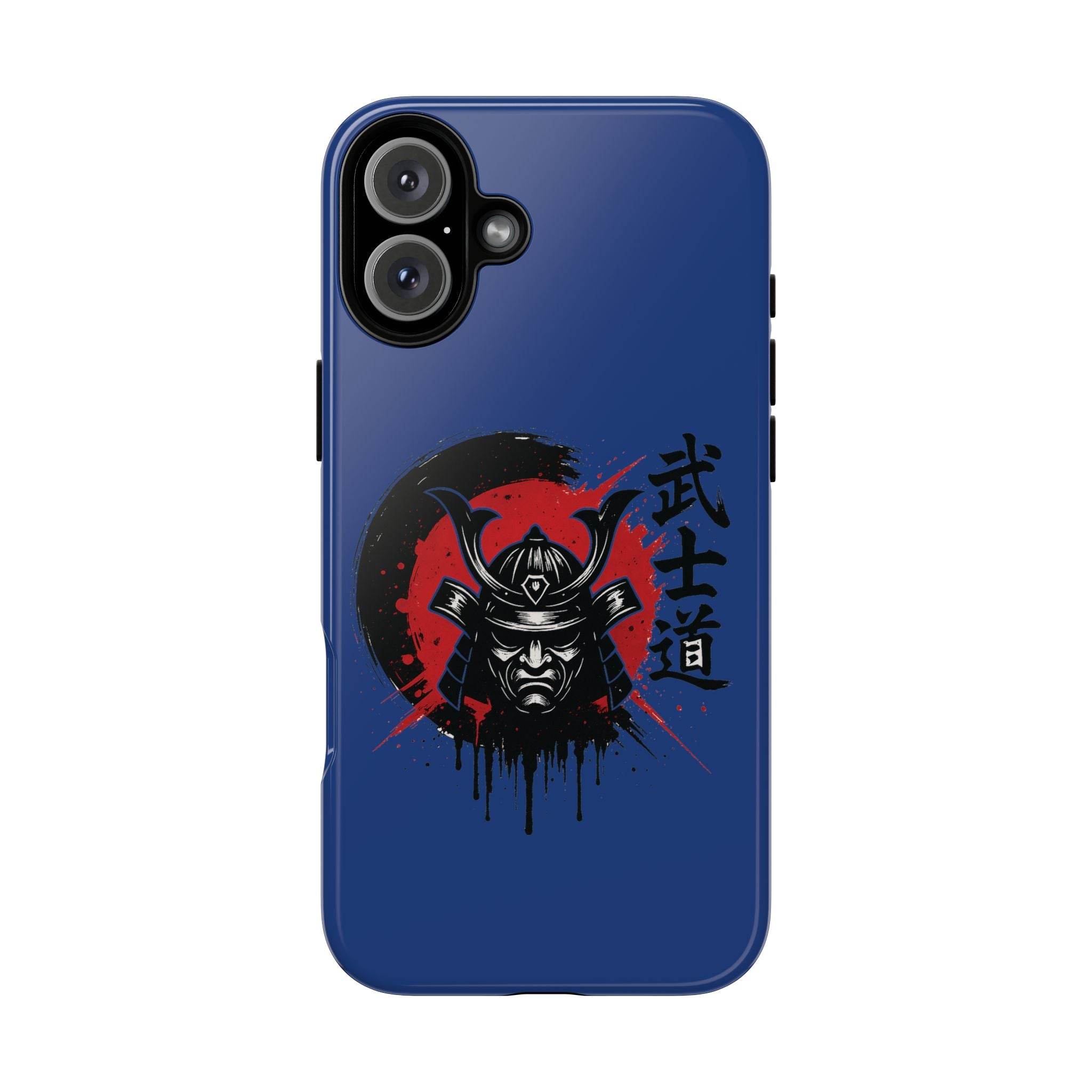 📱 samurai phone case Bleue foncé – coque renforcée iPhone 📱