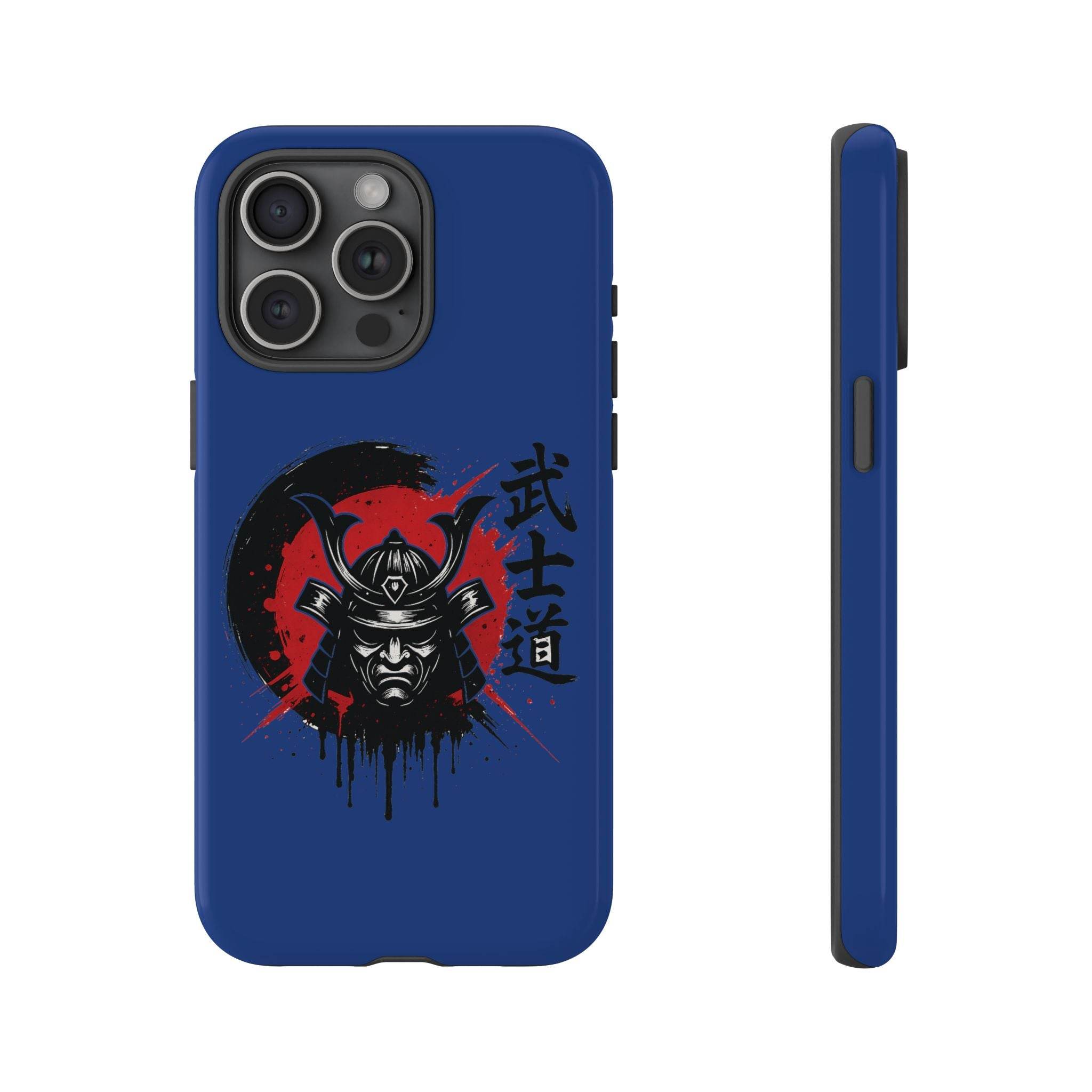📱 samurai phone case Bleue foncé – coque renforcée iPhone 📱 - Legeekshop