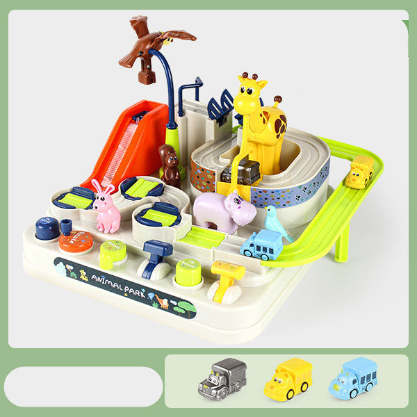 Circuit Voitures Parking Rails Aventure Jouet Enfant Piste