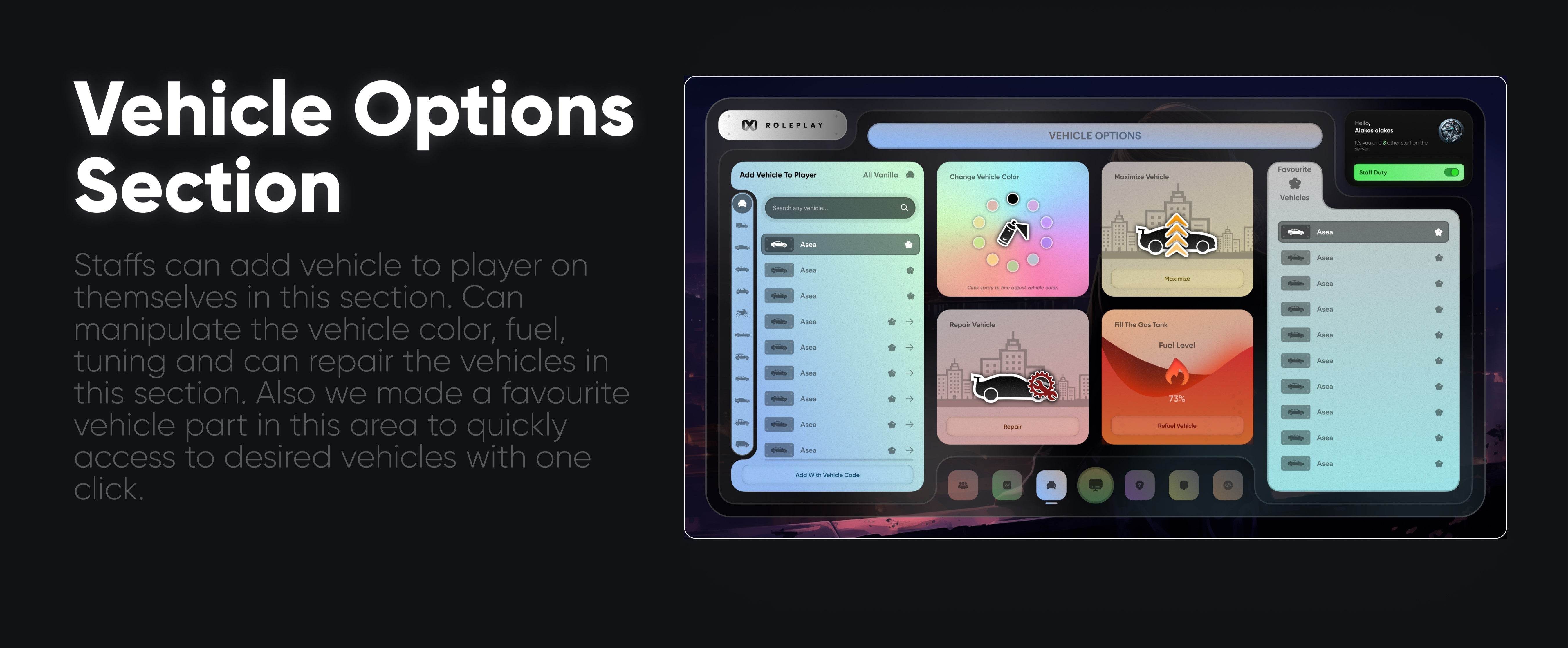 ⚙️ mStaff Remake Open Source – Script Panel Admin FiveM ⚙️ - Legeekshop