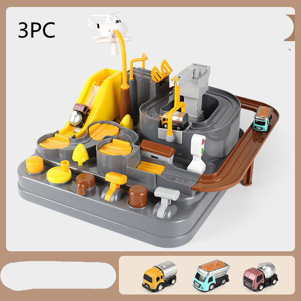 Circuit Voitures Parking Rails Aventure Jouet Enfant Piste