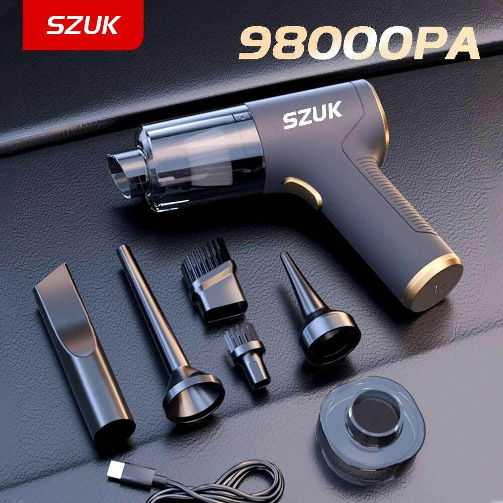 🧹 SZUK – Mini aspirateur de voiture portable sans fil 98000PA - Legeekshop