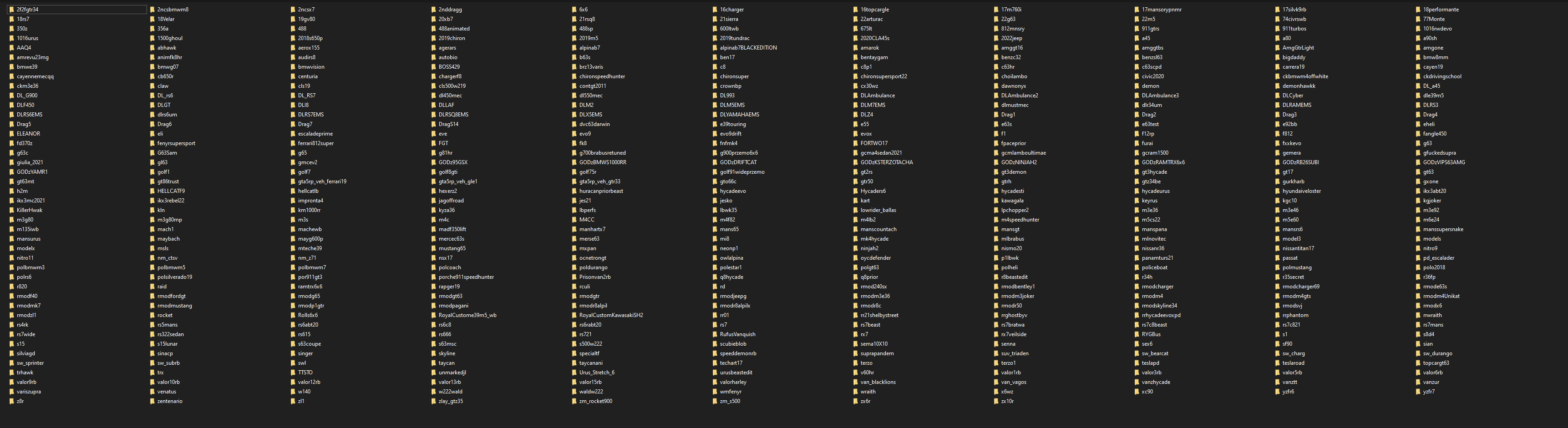 GothamDev - Debadged Vehicle Pack | 450+ CARS for FiveM - Legeekshop