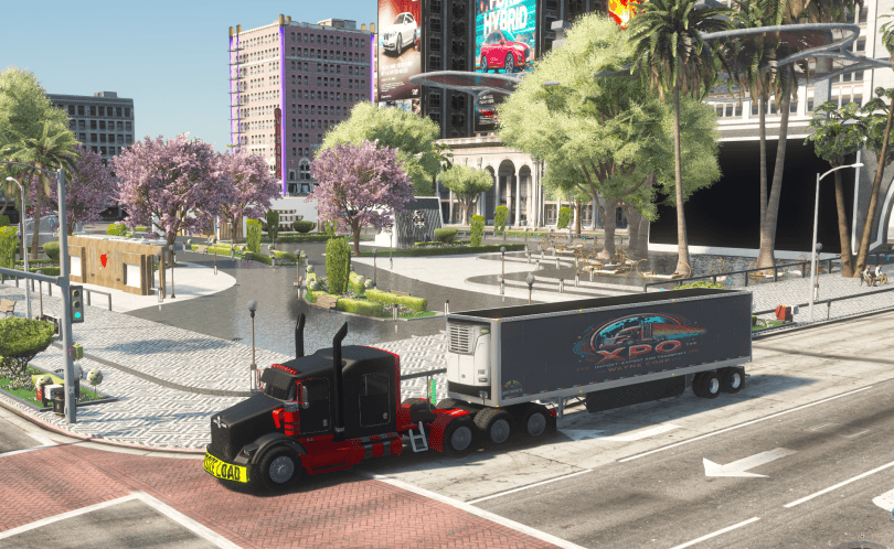 🚛 GothamDev Pack Truck FiveM - Camion Débadgé + Sons Imports + 10 Remorques + Script Gestion Remorque Plateau Voiture TR2 🎮 - Legeekshop