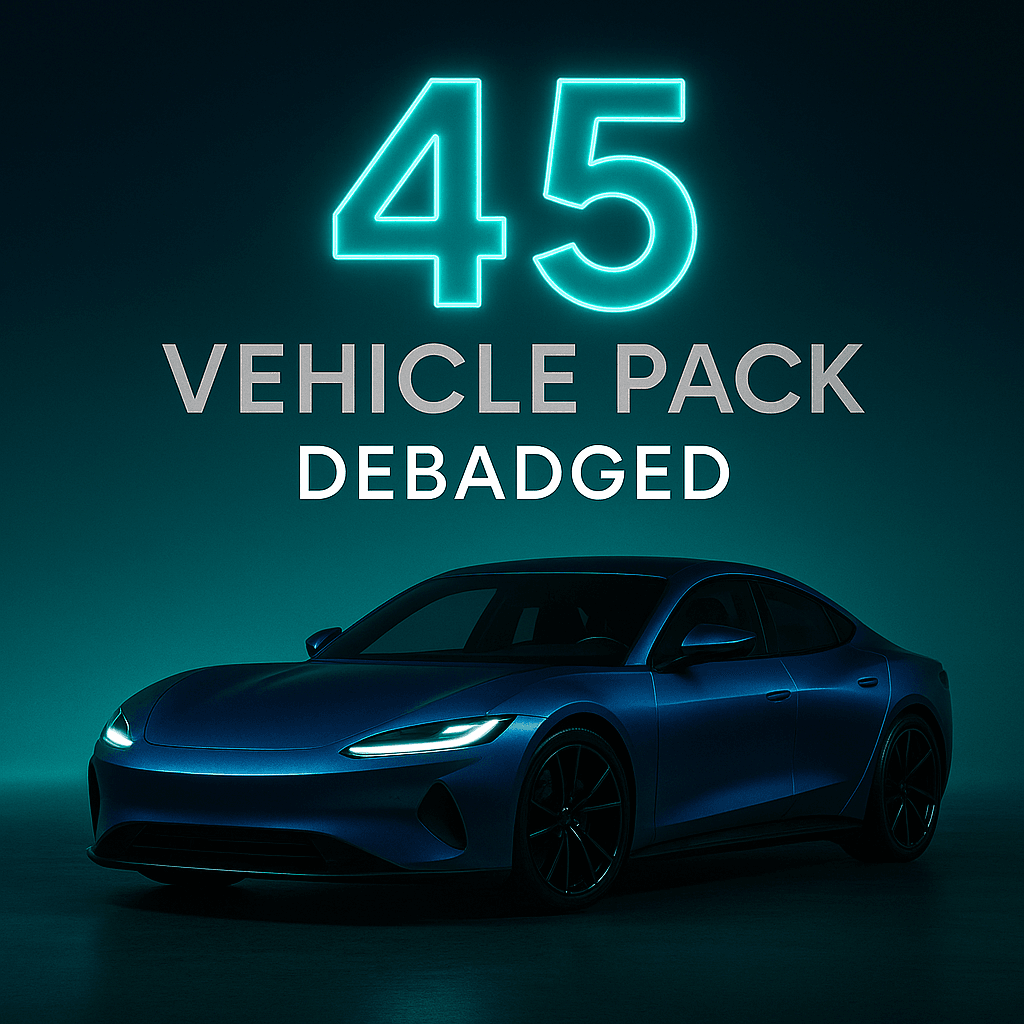 🚗 GothamDev – Debadged Vehicle Pack | 45+ CARS for FiveM 🚗 - Legeekshop