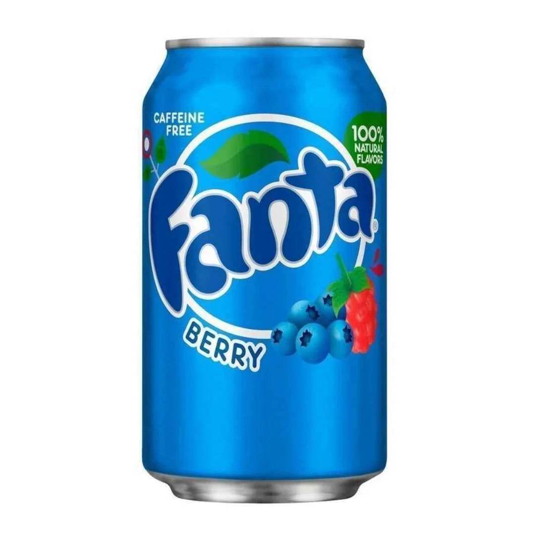 Fanta Berry - Boisson à la Myrtille Bleue 355ml (Paquet de 12 ou à l'Unité) - Legeekshop