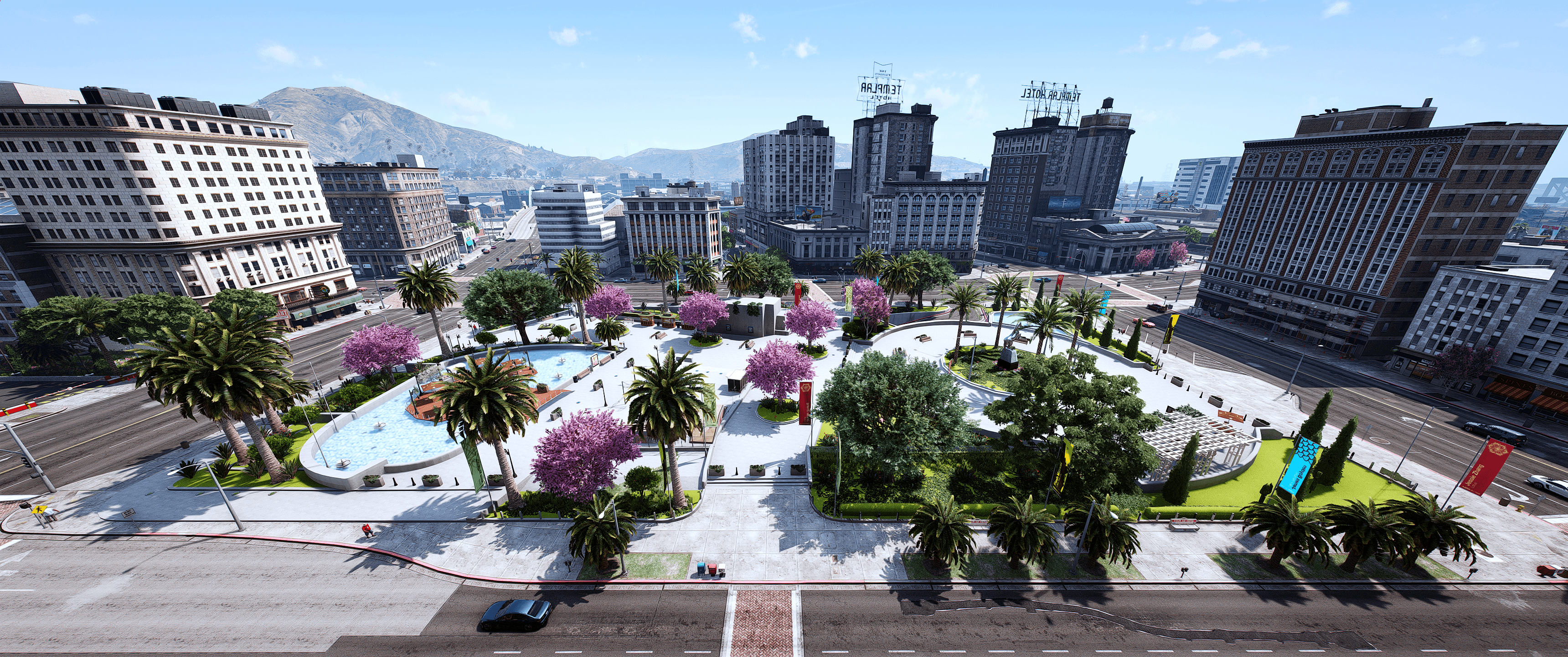 Place des Cubes Fleuri | Mapping FiveM - Legeekshop