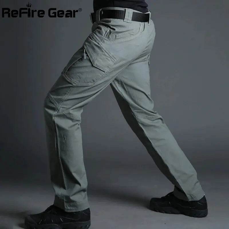 Pantalon Cargo Militaire en Coton pour Homme - ReFire Gear - Legeekshop