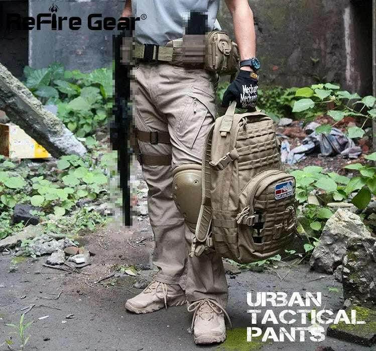 Pantalon Cargo Militaire en Coton pour Homme - ReFire Gear - Legeekshop