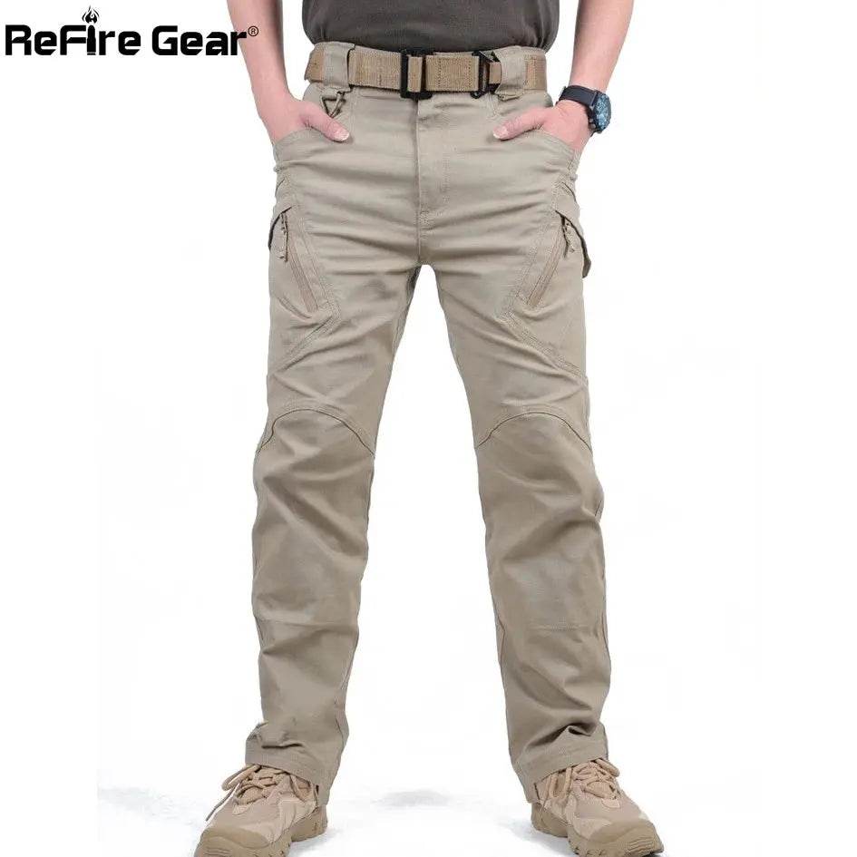 Pantalon Cargo Militaire en Coton pour Homme - ReFire Gear - Legeekshop