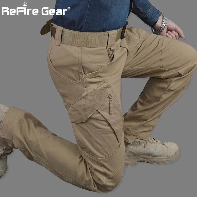 Pantalon Cargo Militaire en Coton pour Homme - ReFire Gear - Legeekshop