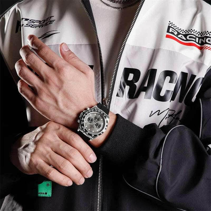 Montre de Luxe NAVIFORCE Homme, Étanche, Chronographe, Silicone, Quartz | Wayne Outfitters - Legeekshop